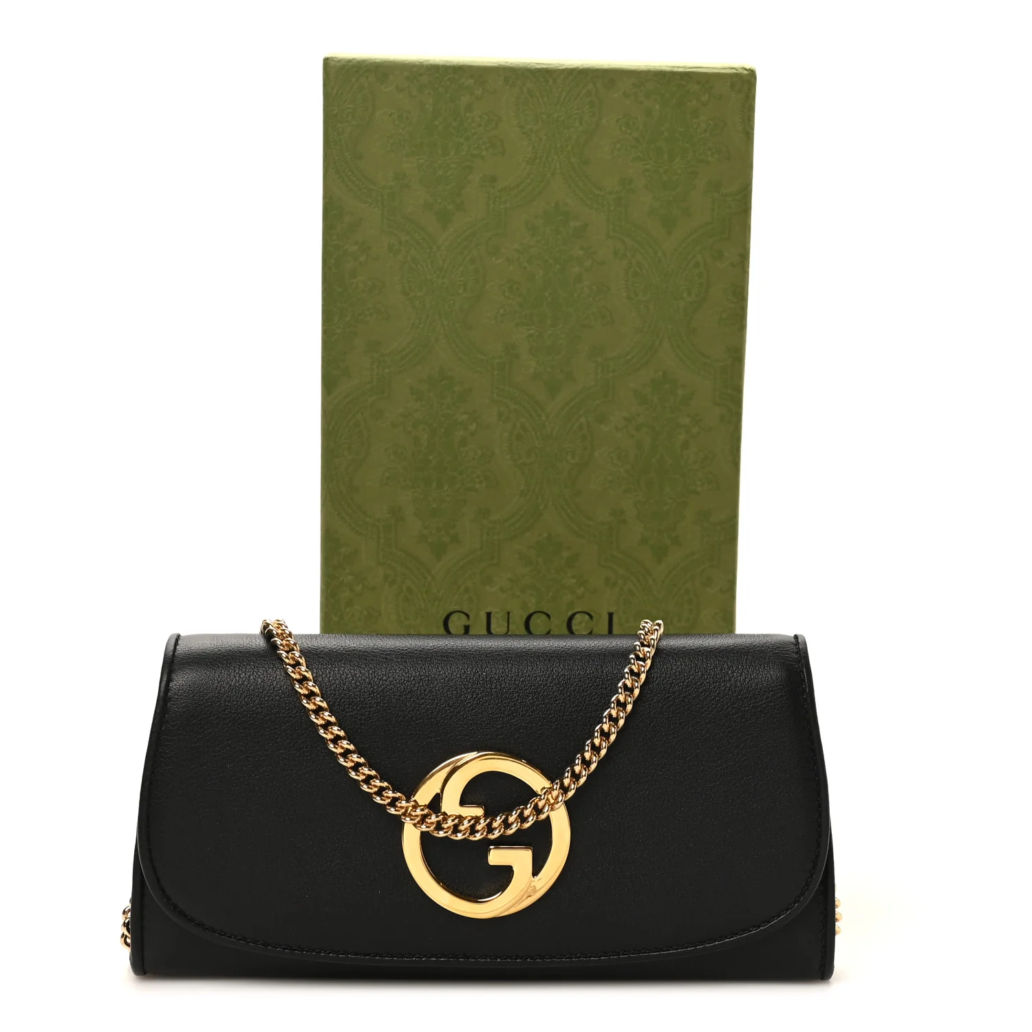 Roxy Calfskin Blondie Continental Chain Wallet Black - Image 11