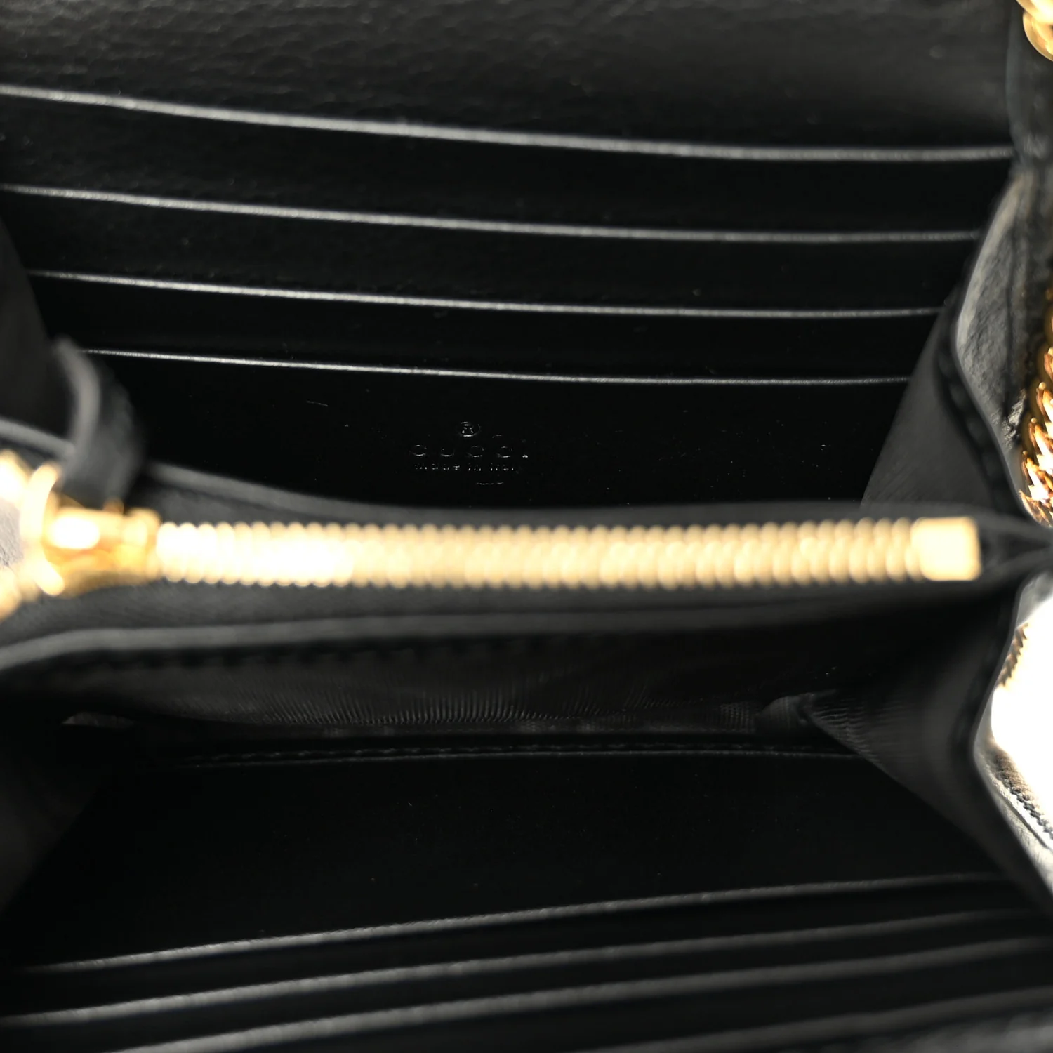 Roxy Calfskin Medium Blondie Chain Wallet Black - Image 5