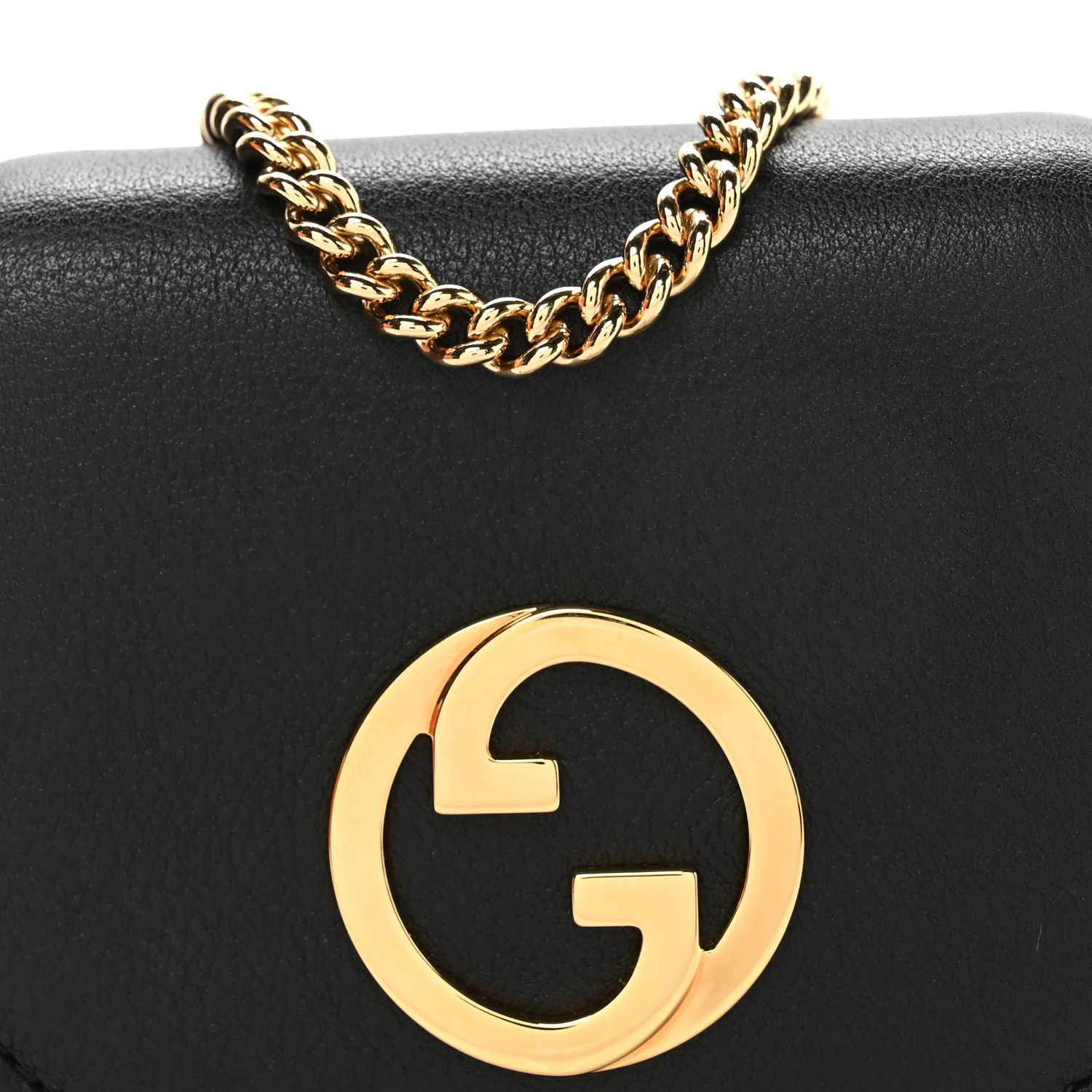 Roxy Calfskin Medium Blondie Chain Wallet Black - Image 8
