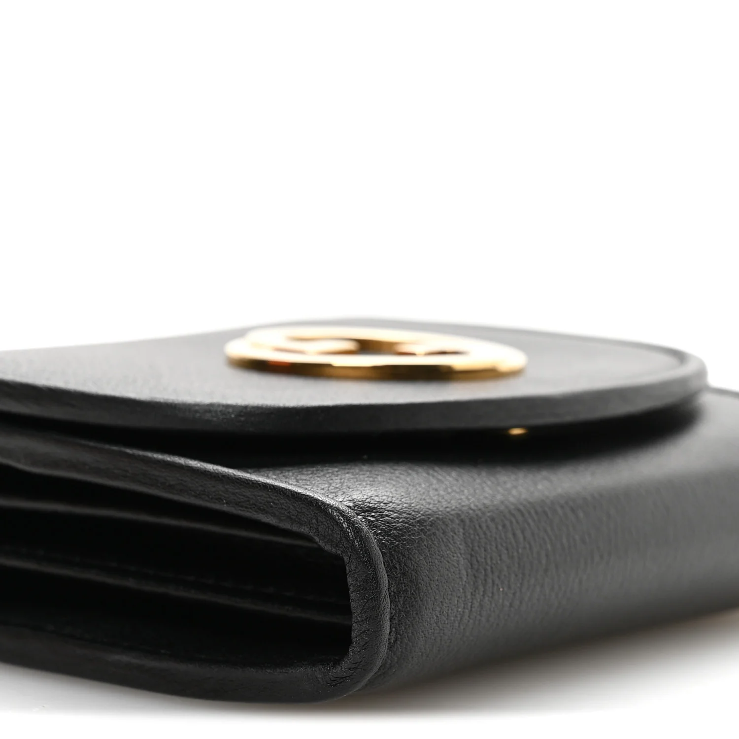 Roxy Calfskin Medium Blondie Chain Wallet Black - Image 9