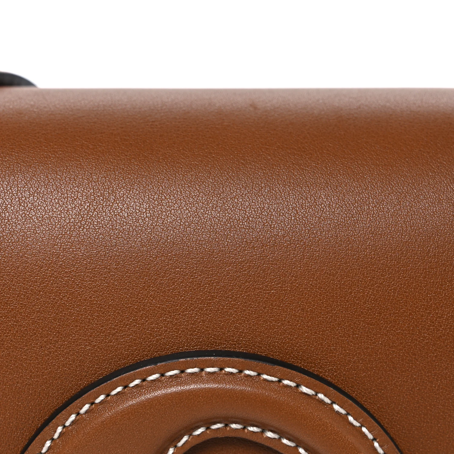 Roxy Calfskin Medium Blondie Top Handle Bag Brown - Image 8