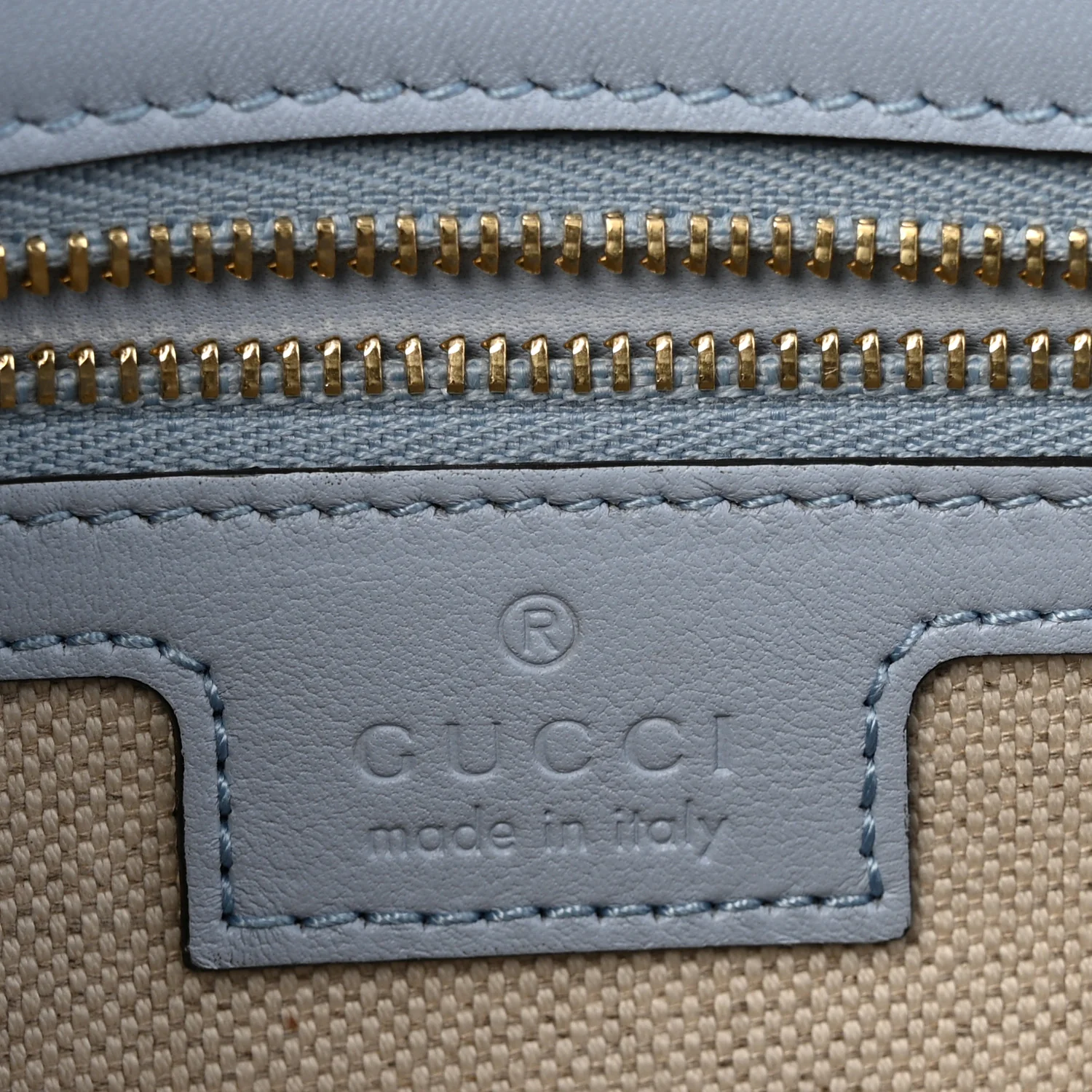 Roxy Calfskin Medium Blondie Top Handle Bag Cloudy Blue - Image 6