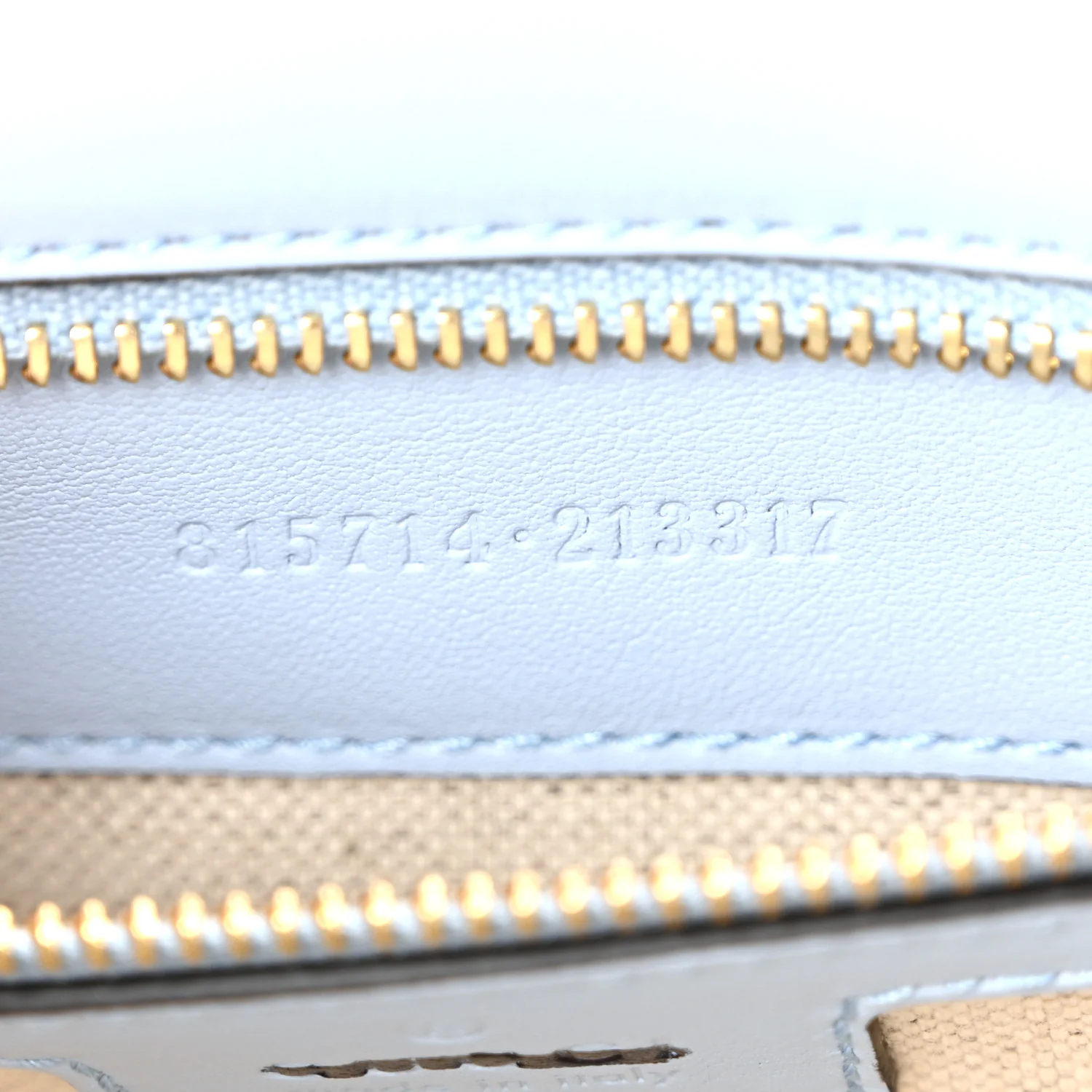 Roxy Calfskin Medium Blondie Top Handle Bag Cloudy Blue - Image 7