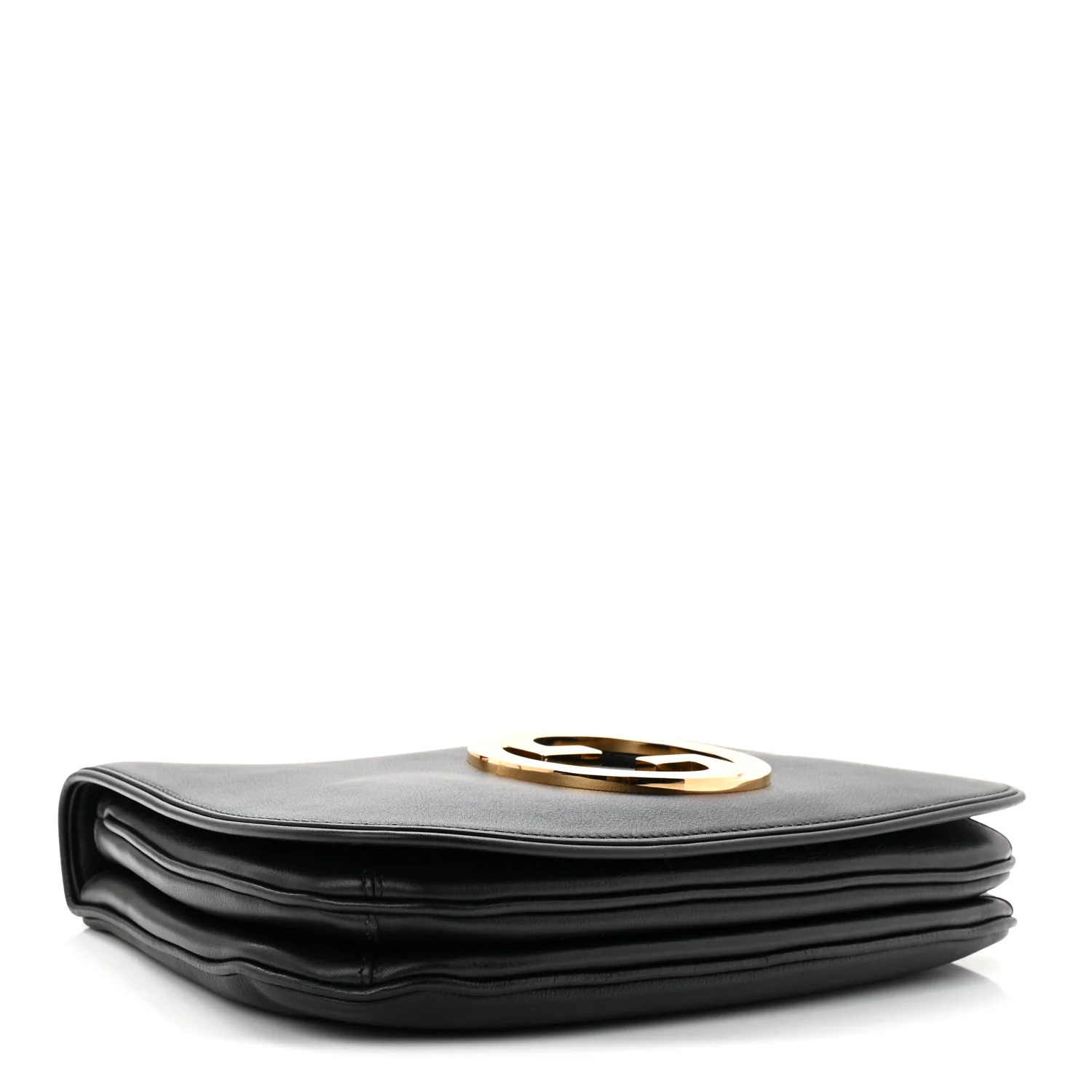 Roxy Calfskin Web Medium Blondie Top Handle Shoulder Flap Bag Black - Image 4