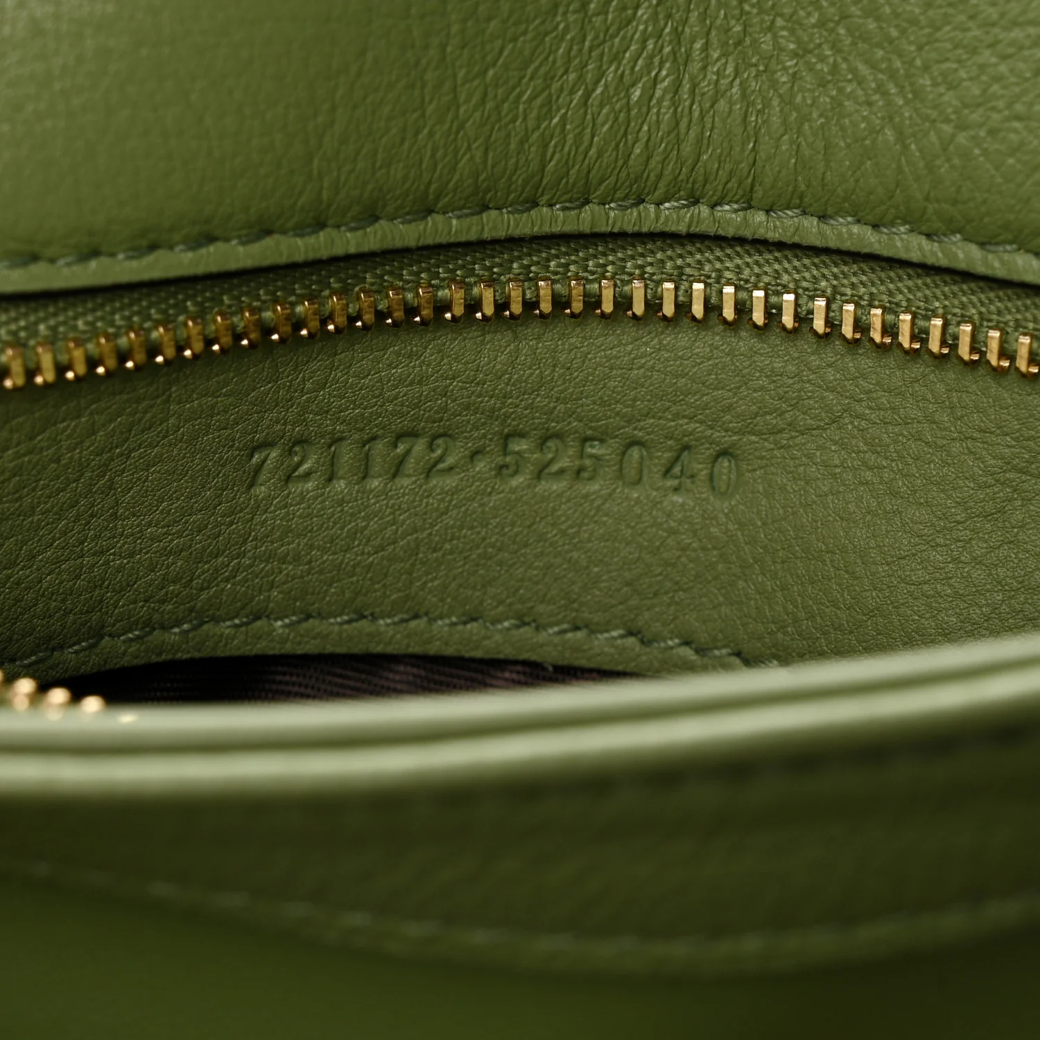 Roxy Calfskin Web Medium Blondie Top Handle Shoulder Flap Bag Salamander Green - Image 7
