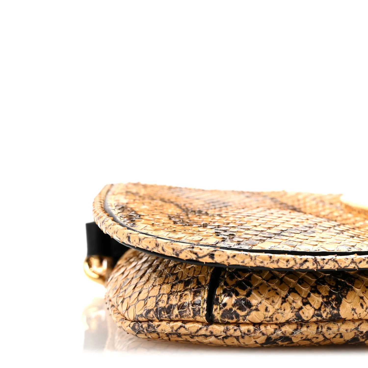Roxy Snakeskin Blondie Chain Shoulder Flap Bag Roccia - Image 8
