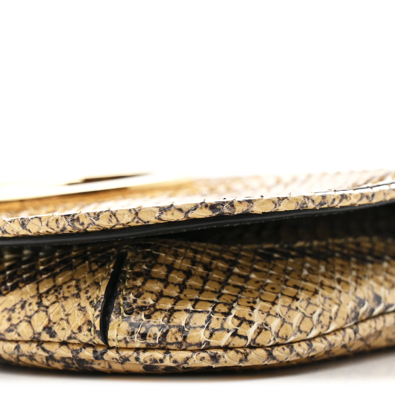 Roxy Snakeskin Blondie Chain Shoulder Flap Bag Roccia - Image 10