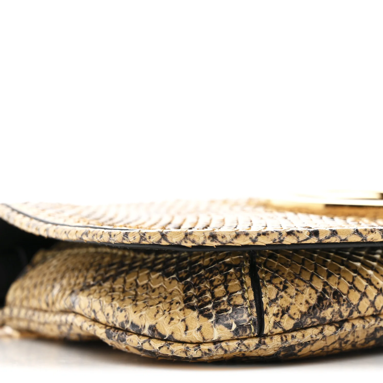 Roxy Snakeskin Blondie Chain Shoulder Flap Bag Roccia - Image 9