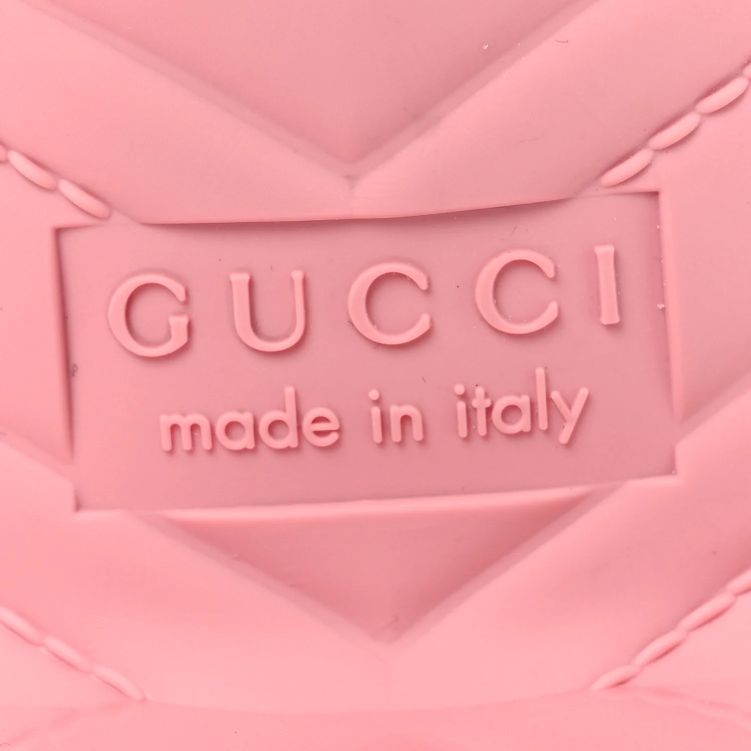 Rubber Gucci Logo Womens Platform 20/60mm Slide Sandals 38 Wild Rose - Image 8