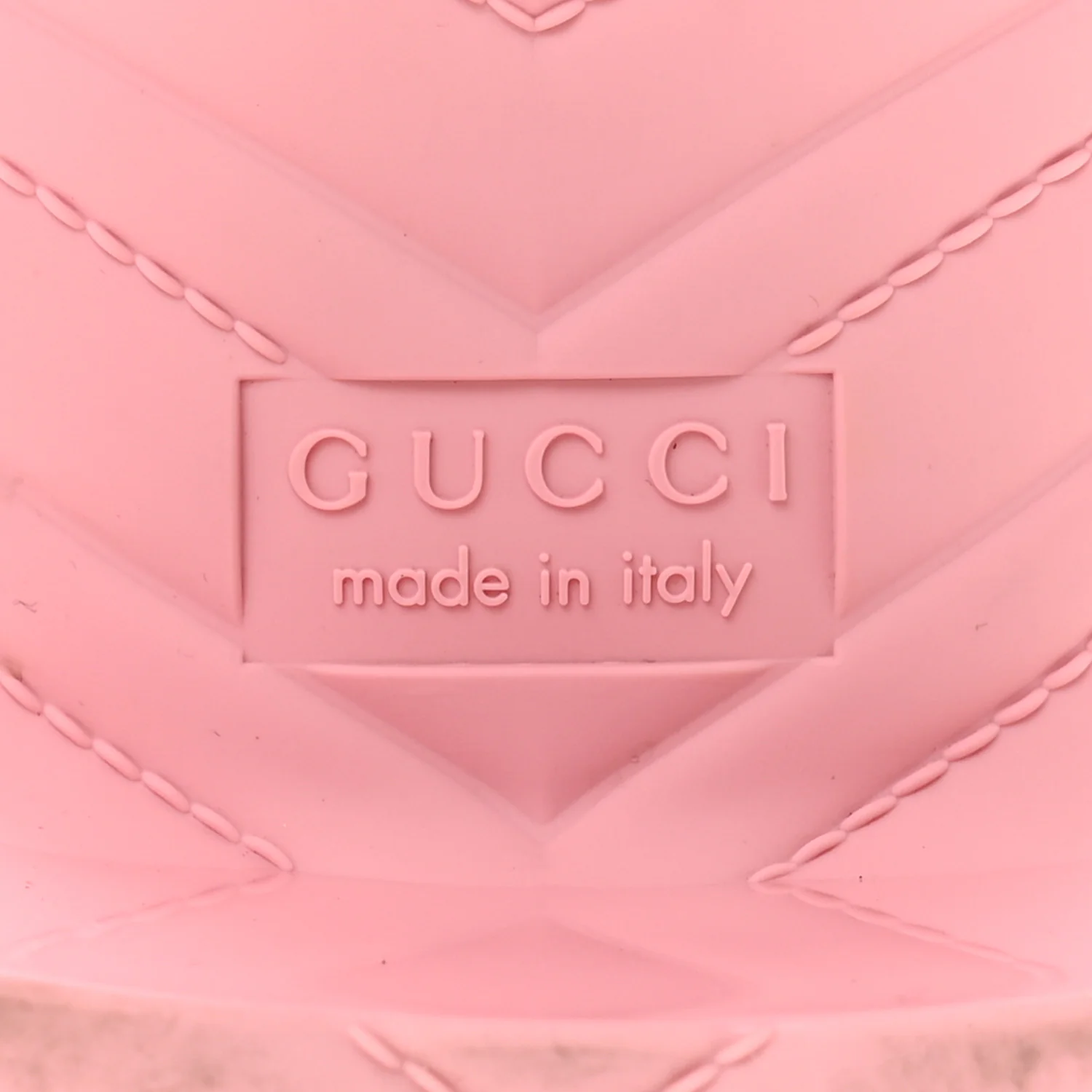 Rubber Gucci Logo Womens Platform 20/60mm Slide Sandals 40 Wild Rose - Image 8