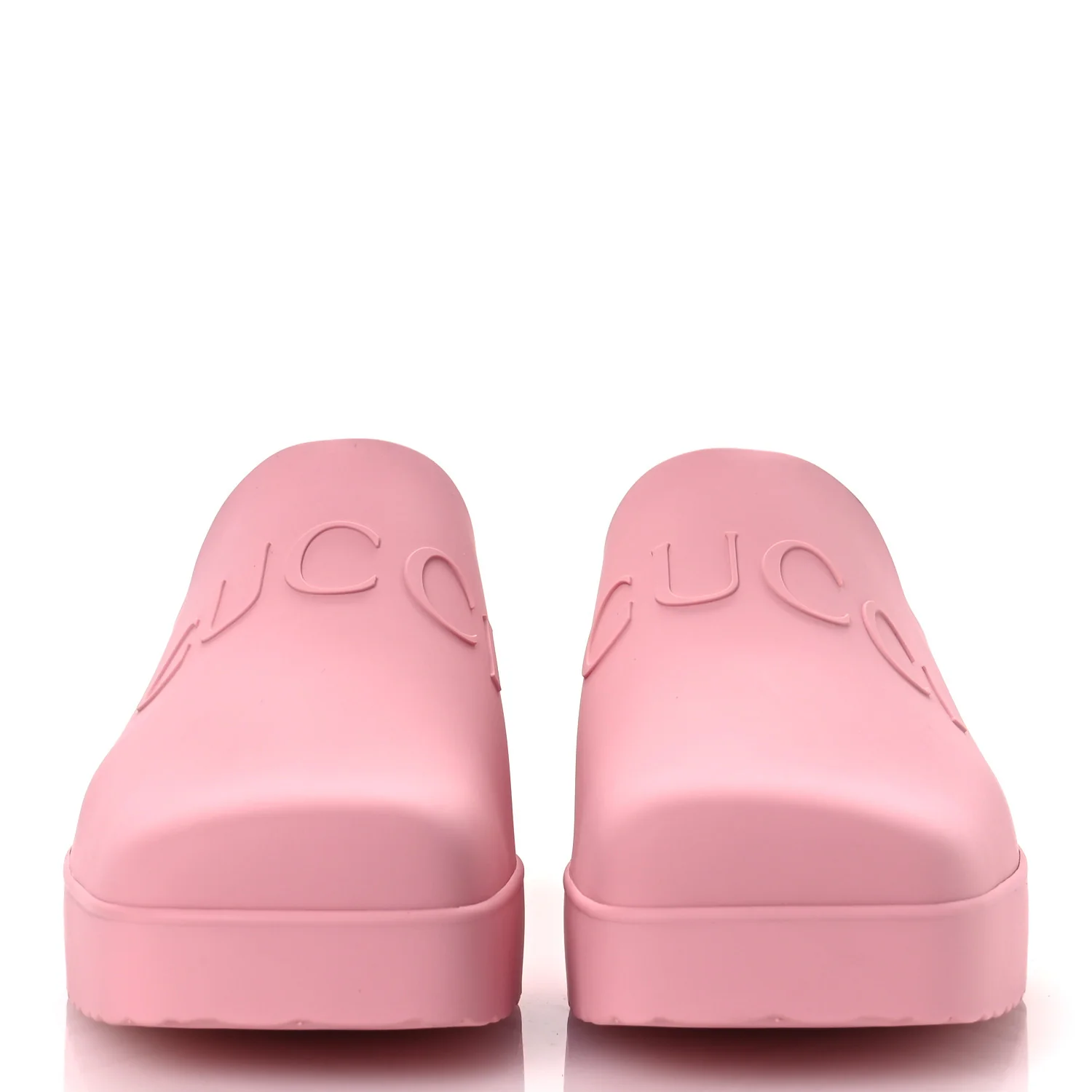 Rubber Gucci Logo Womens Platform 20/60mm Slide Sandals 41 Wild Rose - Image 3