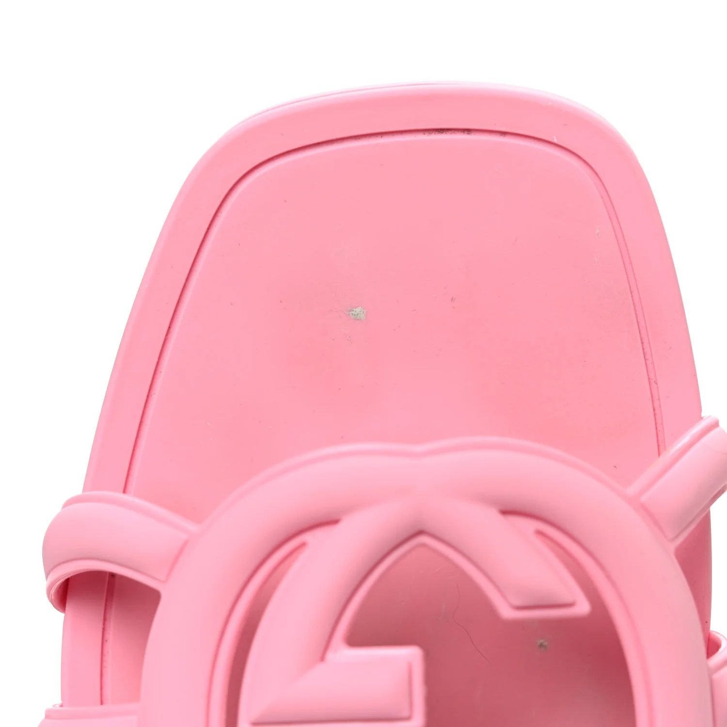 Rubber Interlocking G Womens Slide Sandals 38 Wild Rose - Image 11