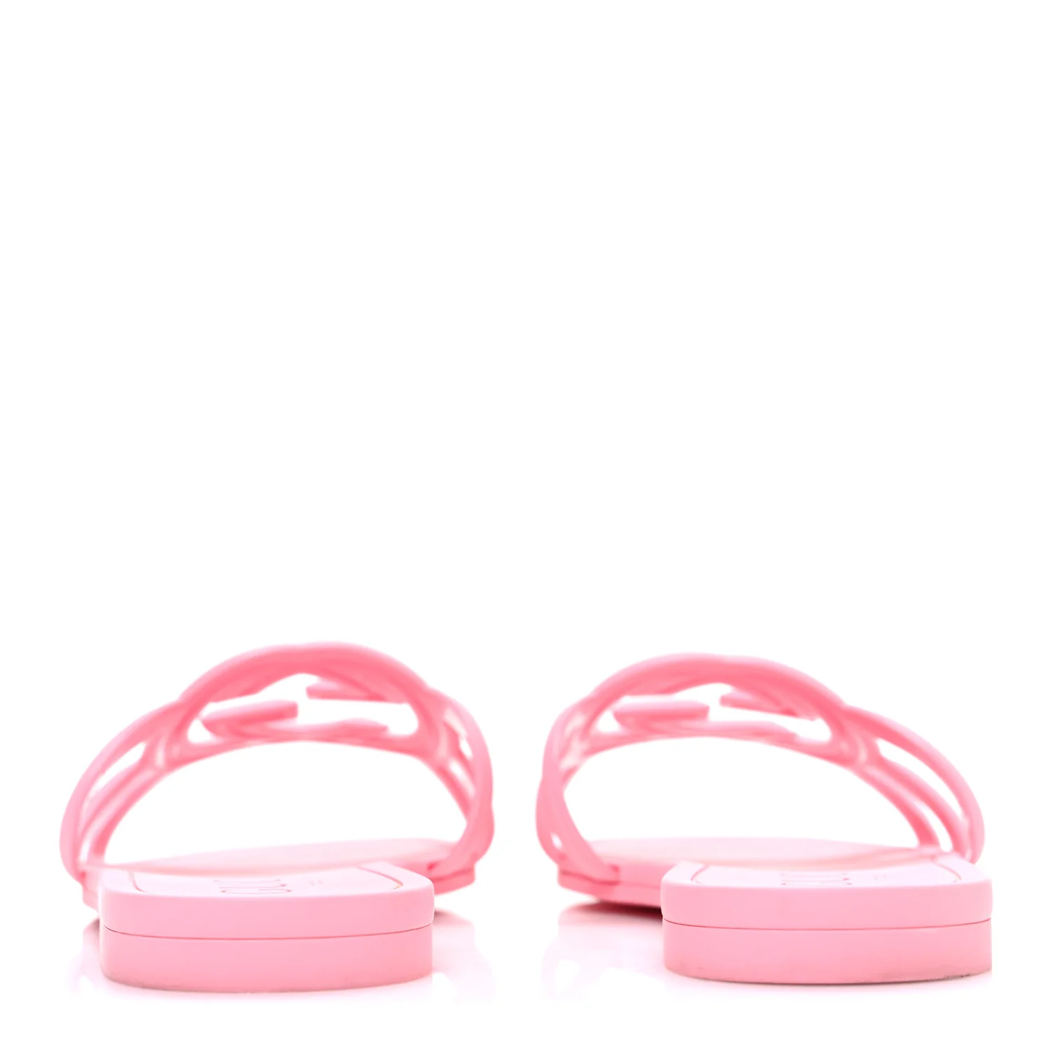 Rubber Interlocking G Womens Slide Sandals 38 Wild Rose - Image 6