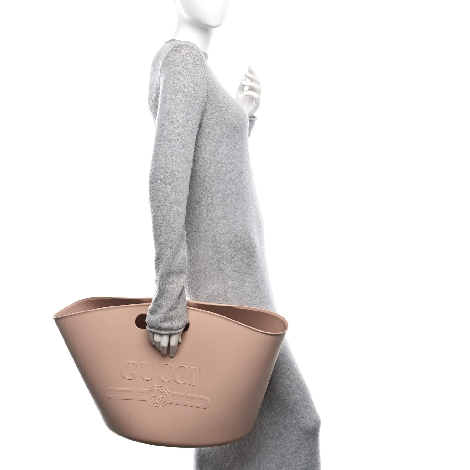 Rubber Oversized Logo Tote Rosa - Image 2