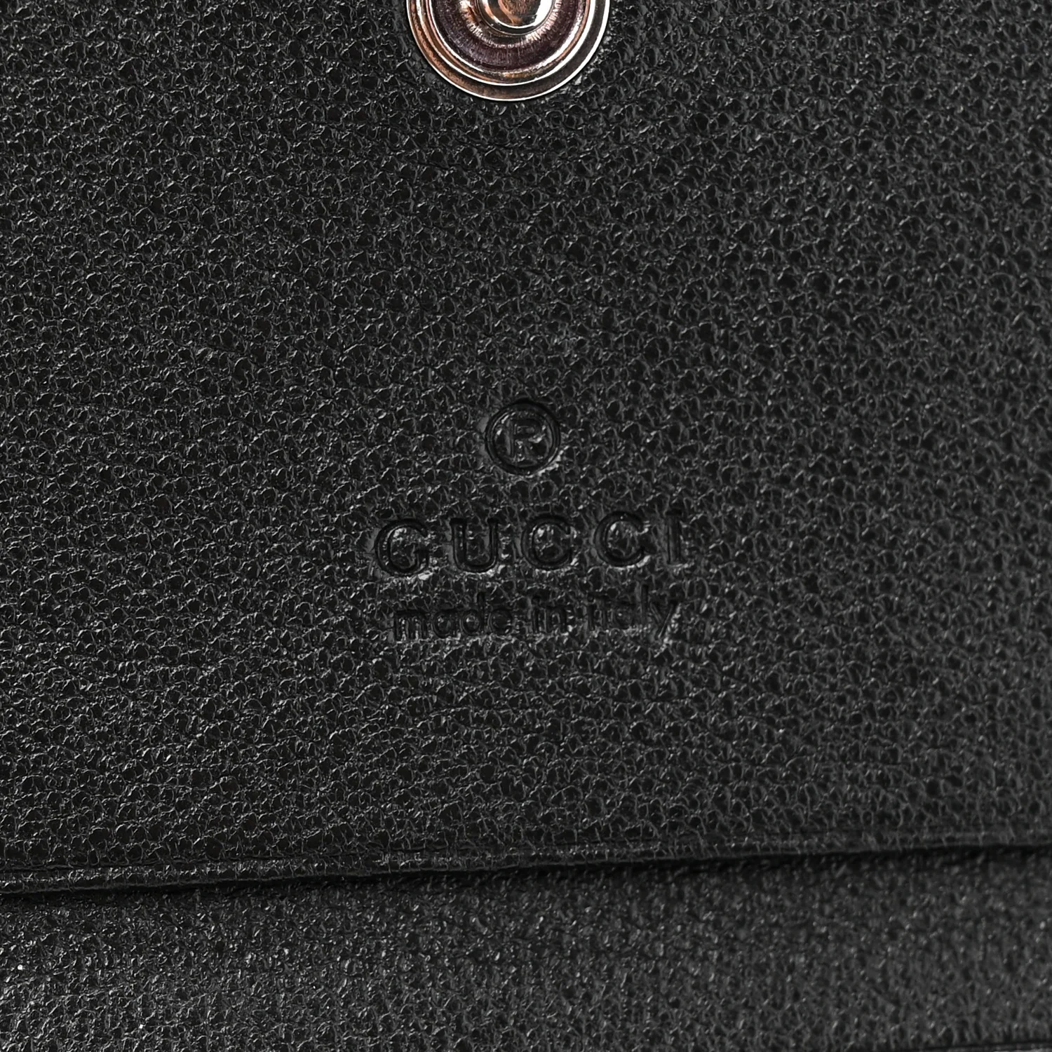 Sakai Be Green Calfskin Diagonal Stitched Blondie Card Case Wallet Black - Image 5
