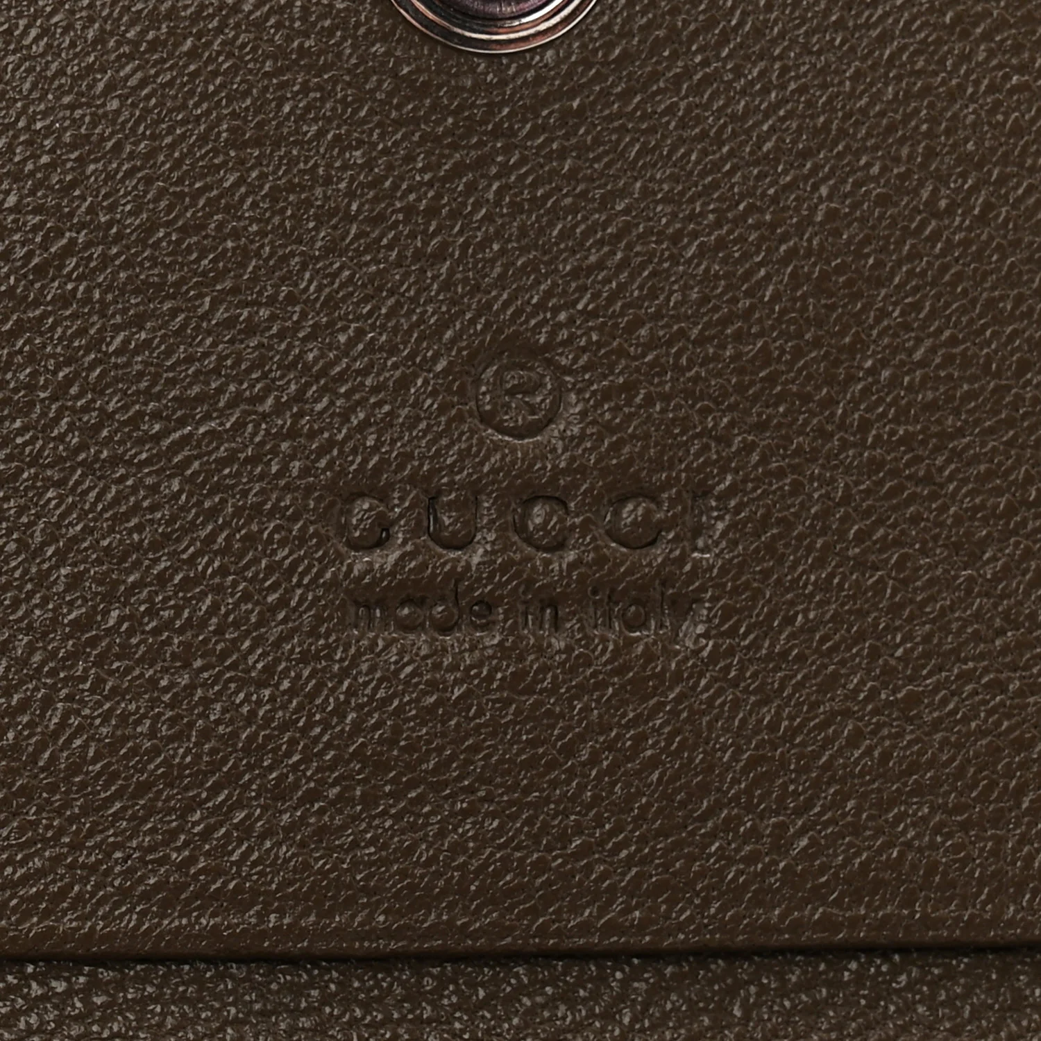 Sakai Be Green Calfskin Diagonal Stitched Blondie Card Case Wallet Craclet Brown - Image 6