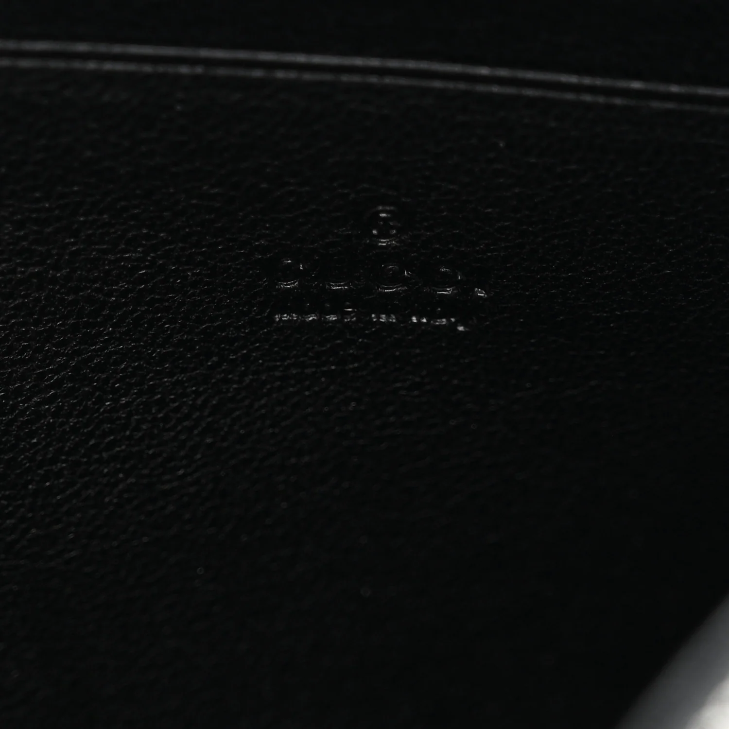 Sakai Be Green Calfskin Diagonal Stitched Blondie Wallet on Chain Black - Image 14