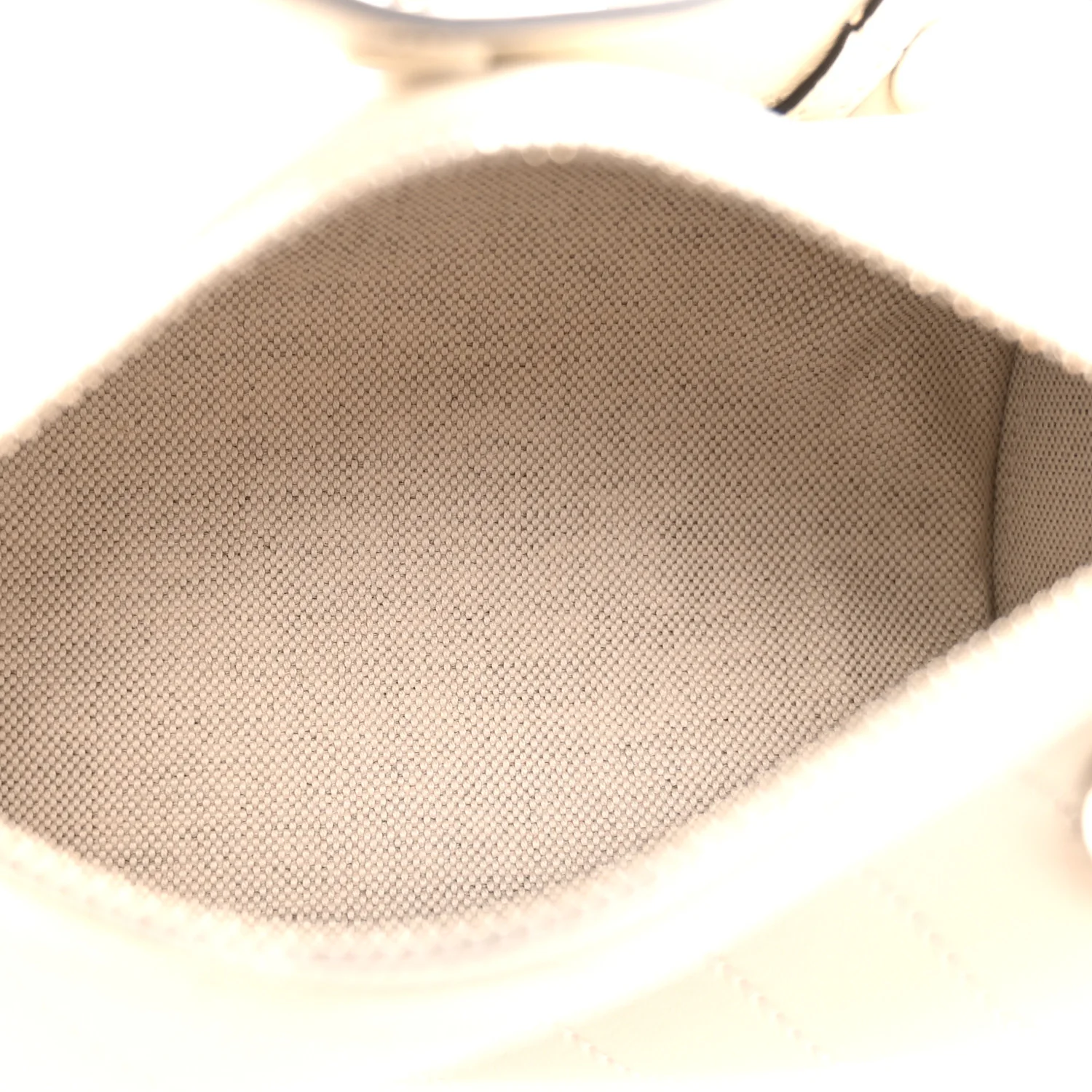 Sakai Be Green Calfskin Diagonal Stitched Mini Blondie Barrel Shoulder Bag Mystic White - Image 5