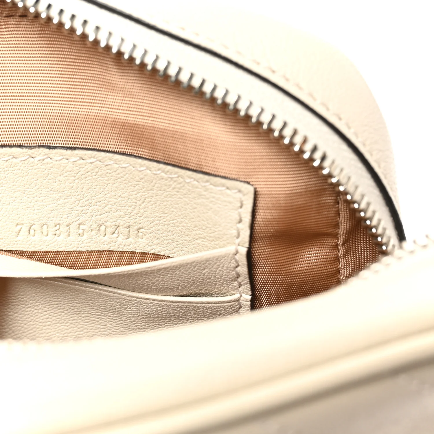 Sakai Be Green Calfskin Diagonal Stitched Mini Blondie Vertical Shoulder Bag Mystic White - Image 7