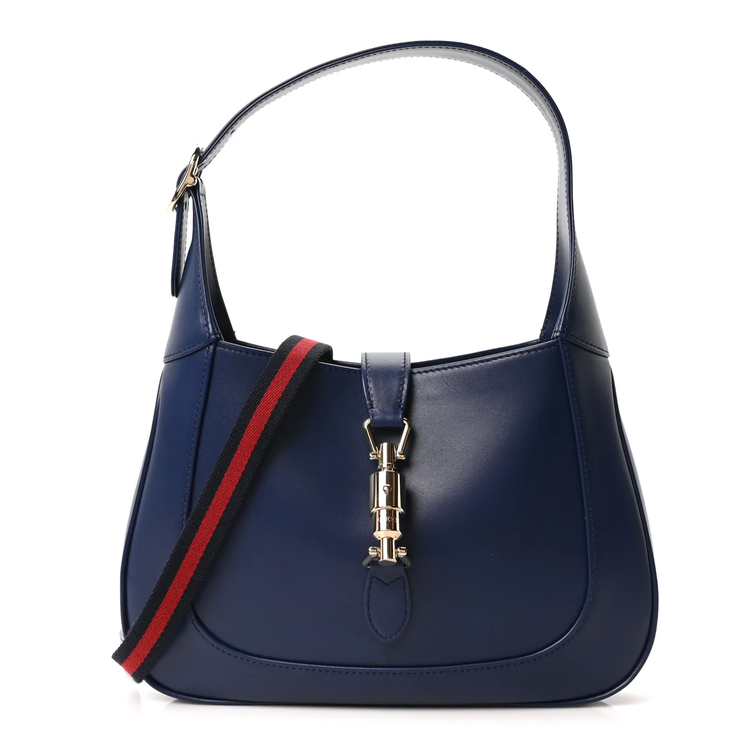 Sea Calfskin Web Medium Jackie 1961 Hobo Plastic Blue