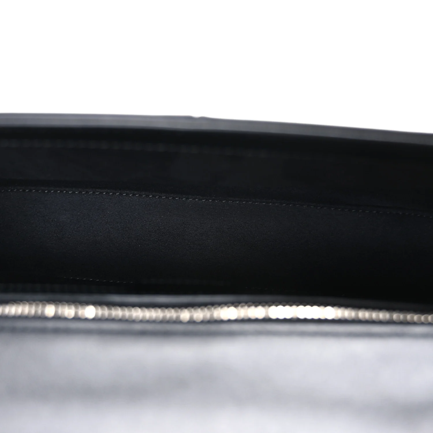 Senna Calfskin Lines Petite GG Top Handle Shoulder Bag Black Mystic White - Image 5