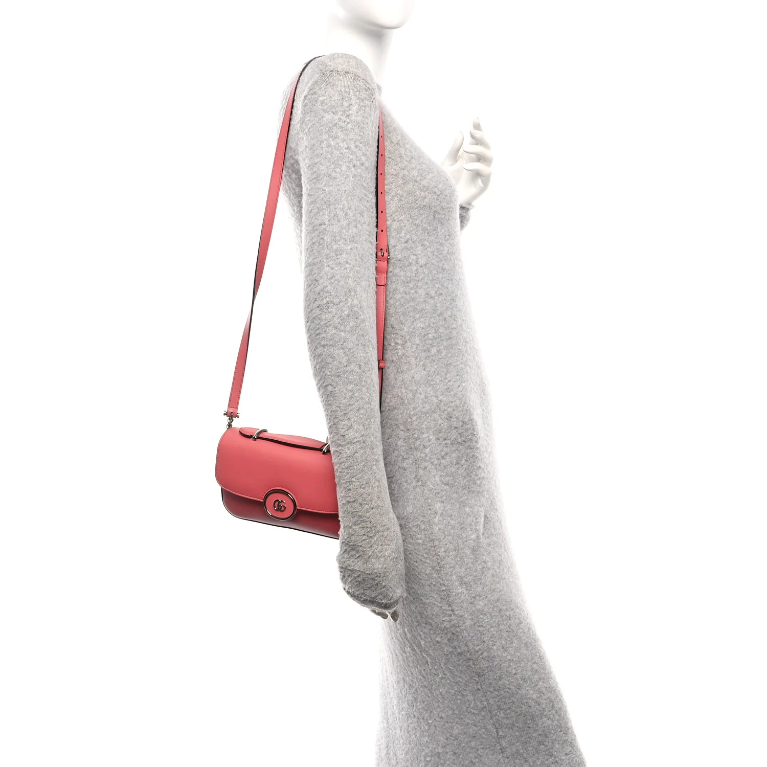 Senna Calfskin Petite GG Top Handle Shoulder Bag Pink - Image 2