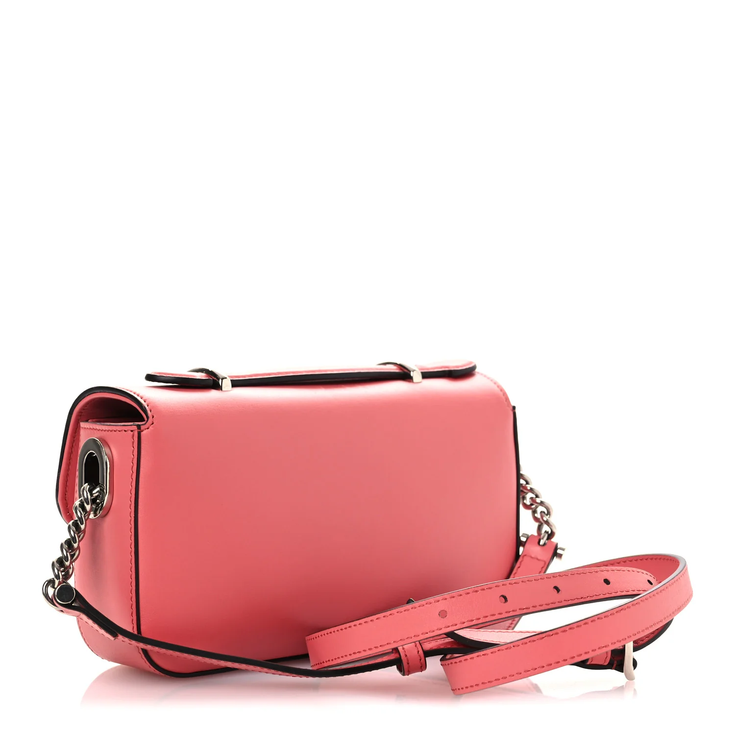 Senna Calfskin Petite GG Top Handle Shoulder Bag Pink - Image 3