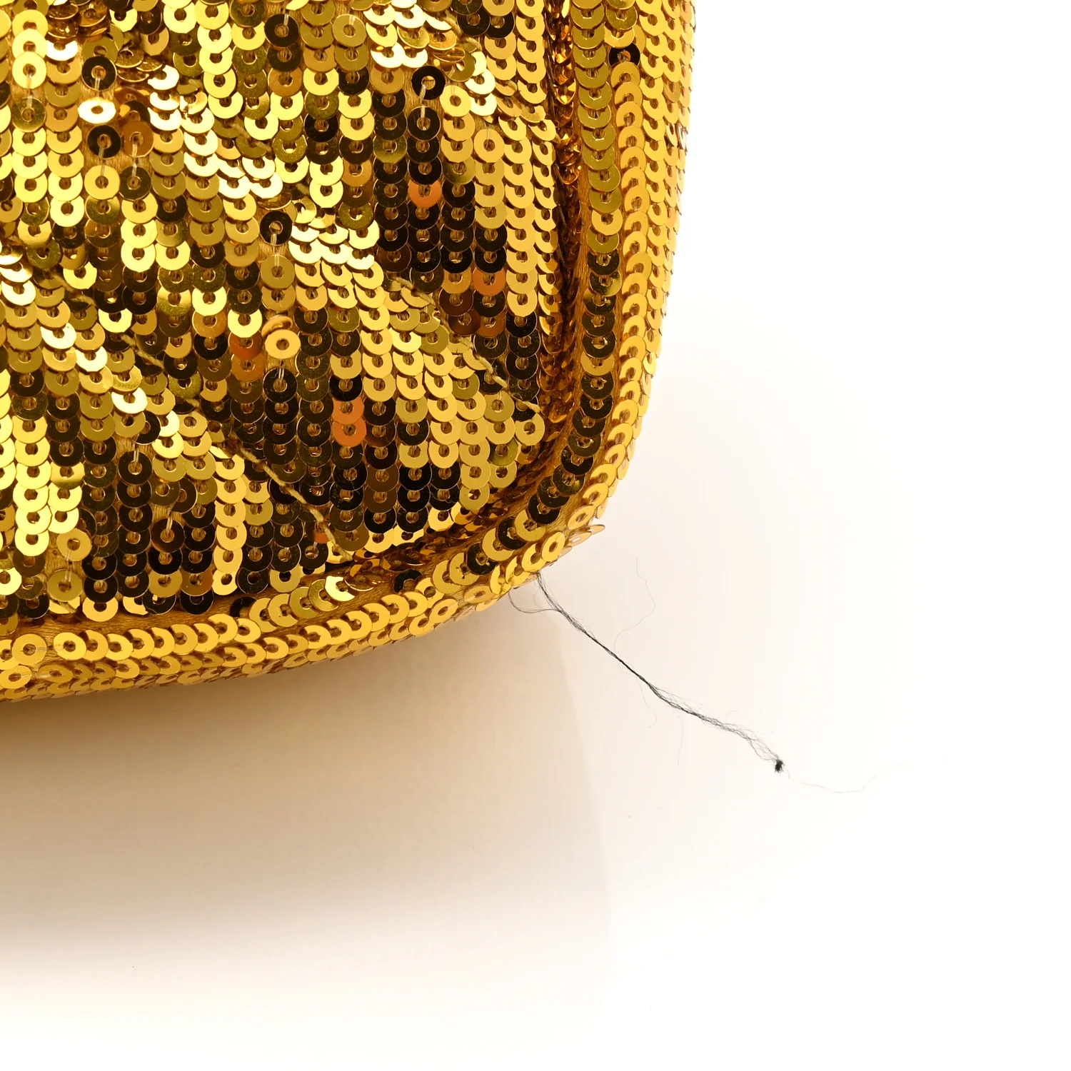 Sequin Matelasse Diagonal Mini GG Marmont Shoulder Bag Gold - Image 12