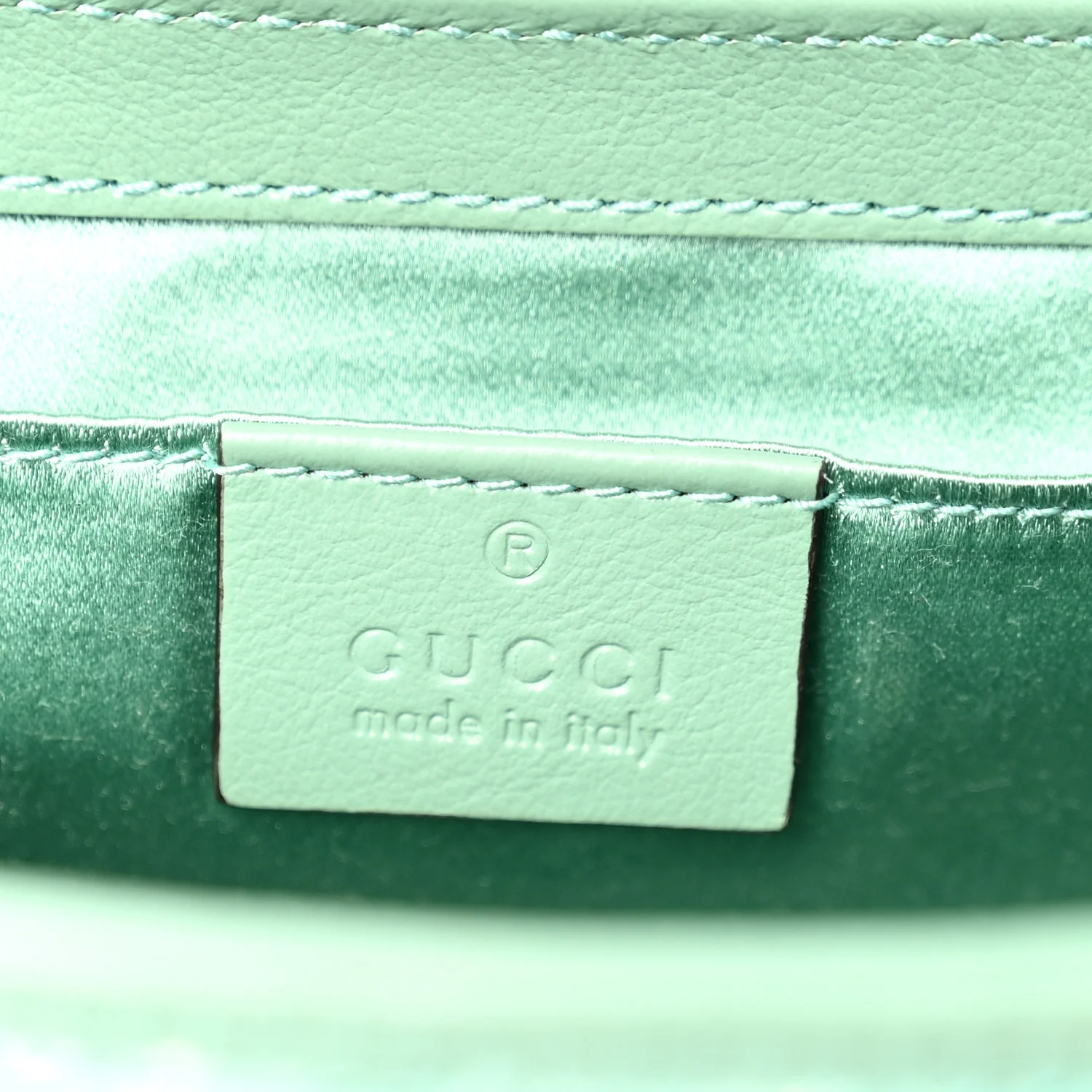 Sequin Matelasse Mini GG Marmont Shoulder Bag Water Green Verde Chiaro Light Water Green - Image 6