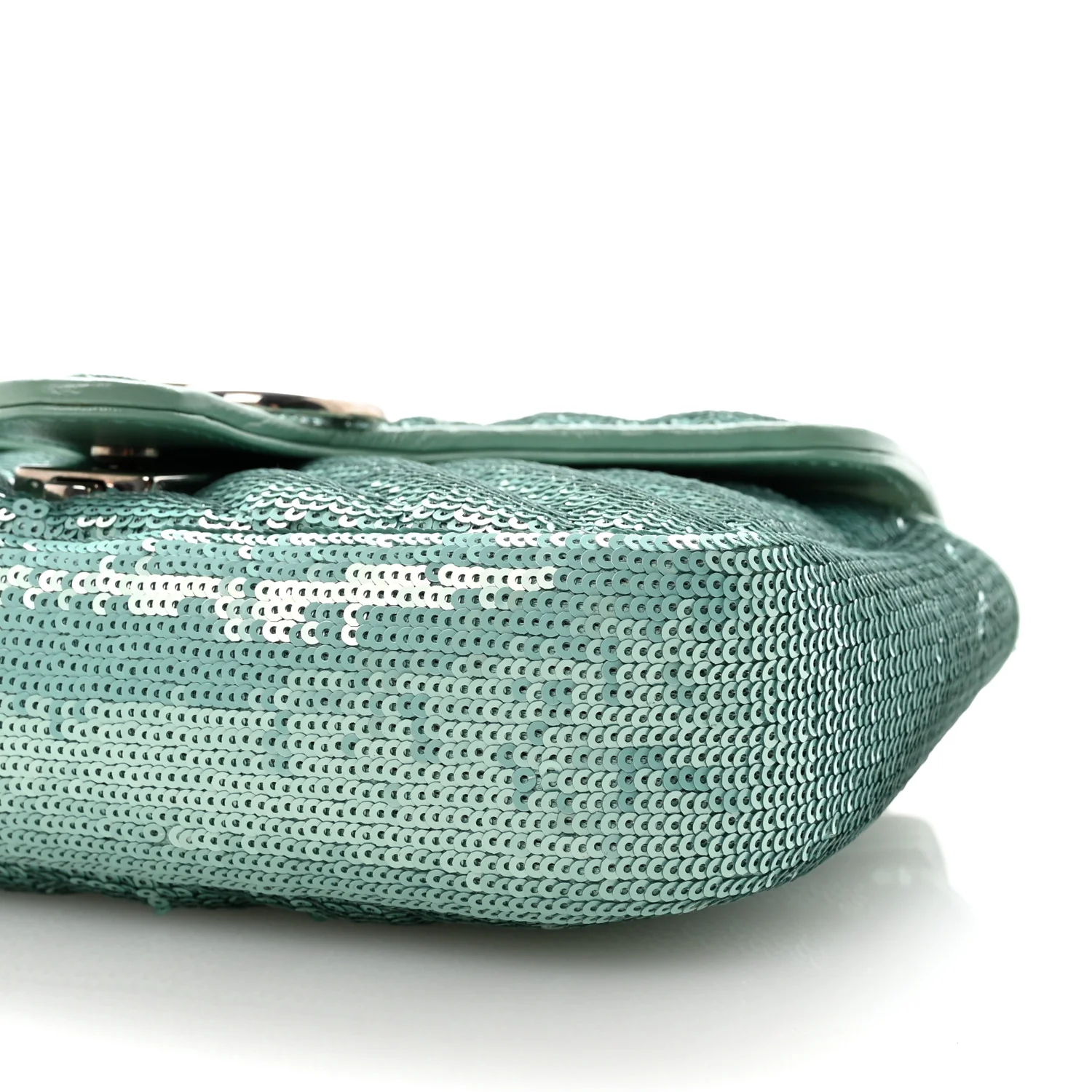 Sequin Matelasse Small GG Marmont Shoulder Bag Water Green Verde Chiaro Light Water Green - Image 10