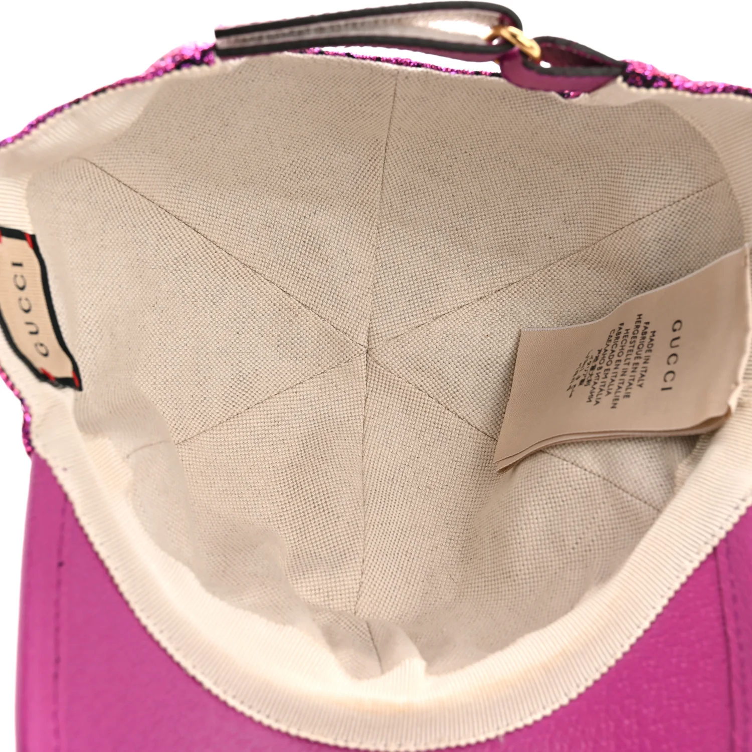Silk Blend Jacquard Monogram Santa Barbara Baseball Hat M Fuxia Black - Image 7