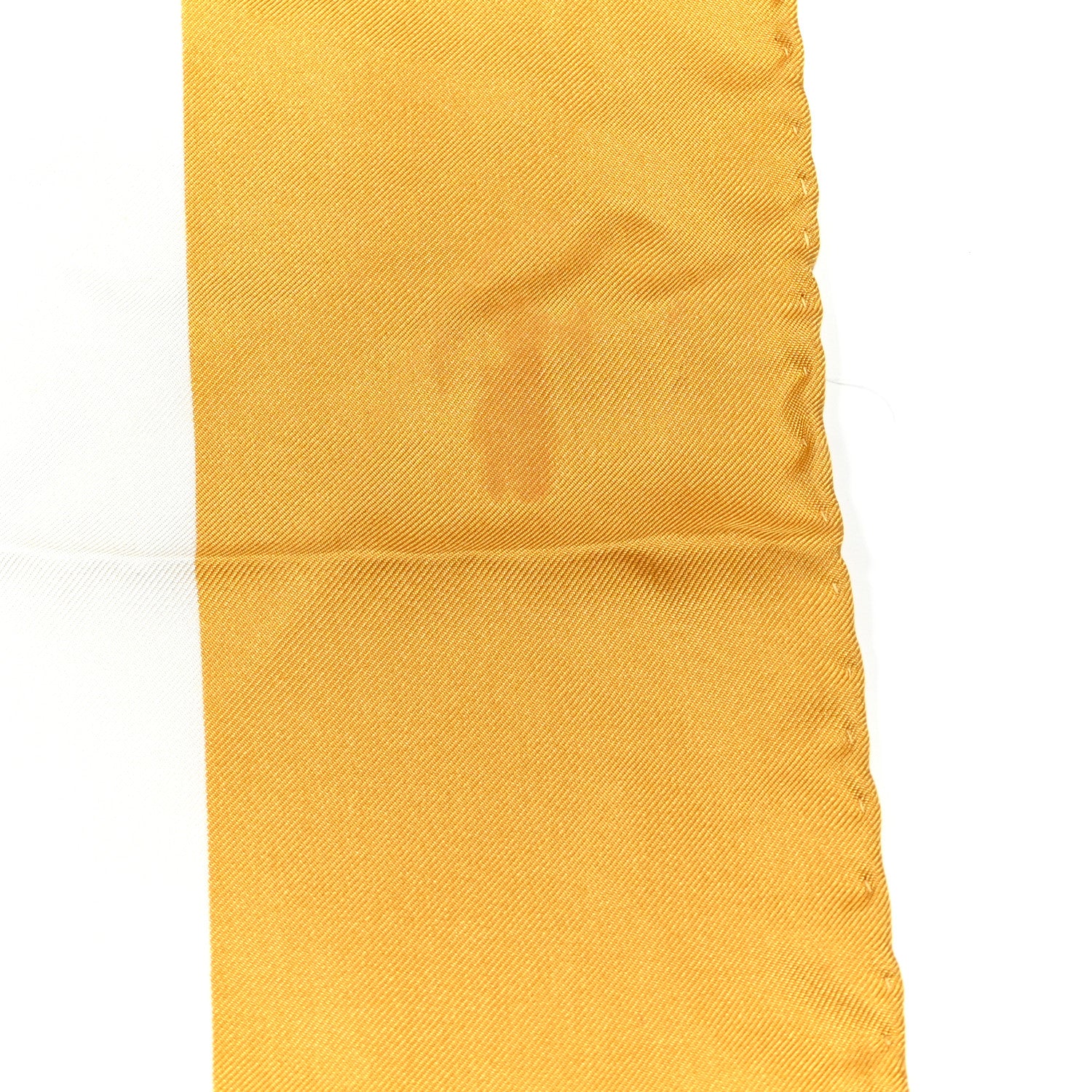 Silk Floral Print Square Scarf Yellow Multicolor - Image 4