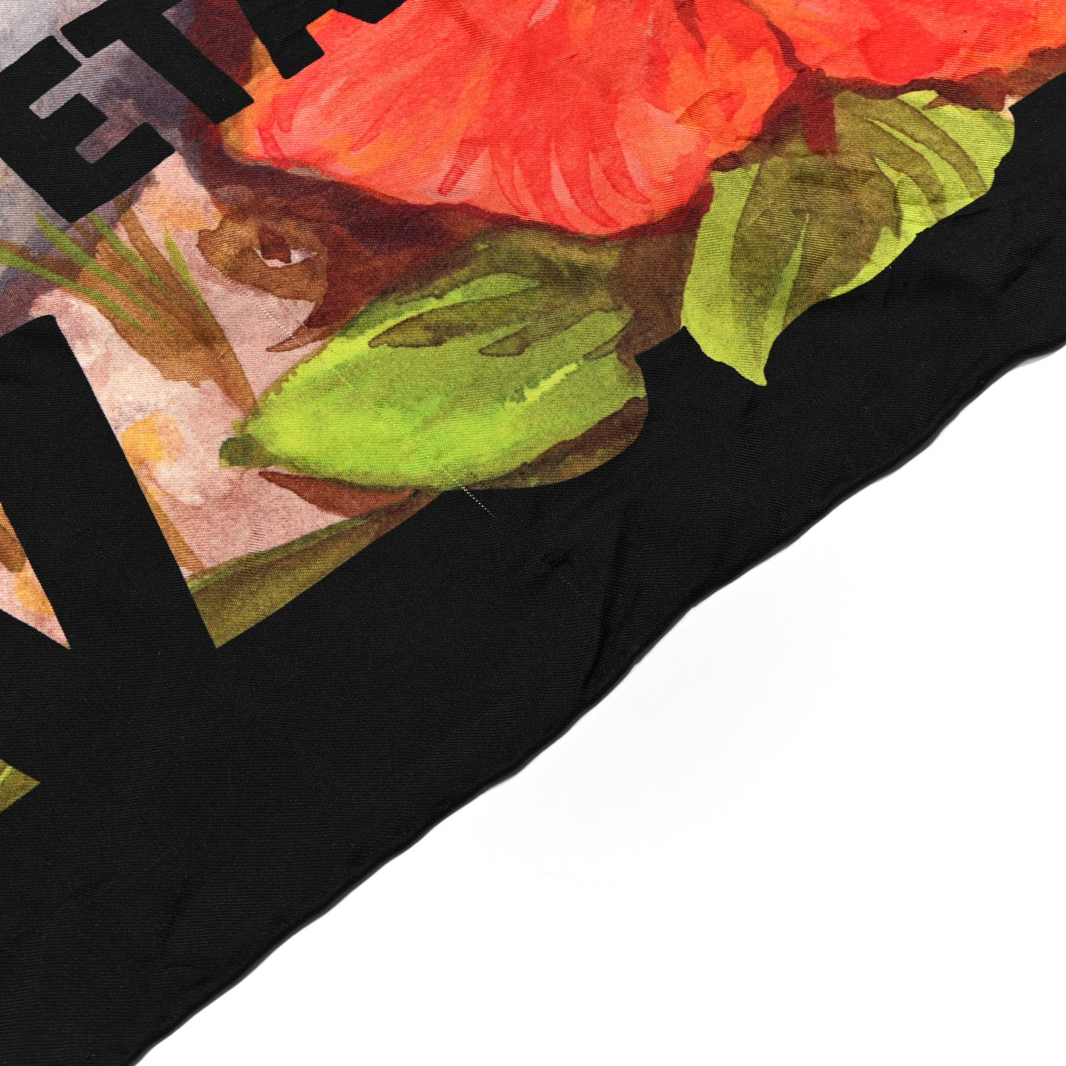 Silk Guccify Yourself Printed Scarf Black Multicolor - Image 6
