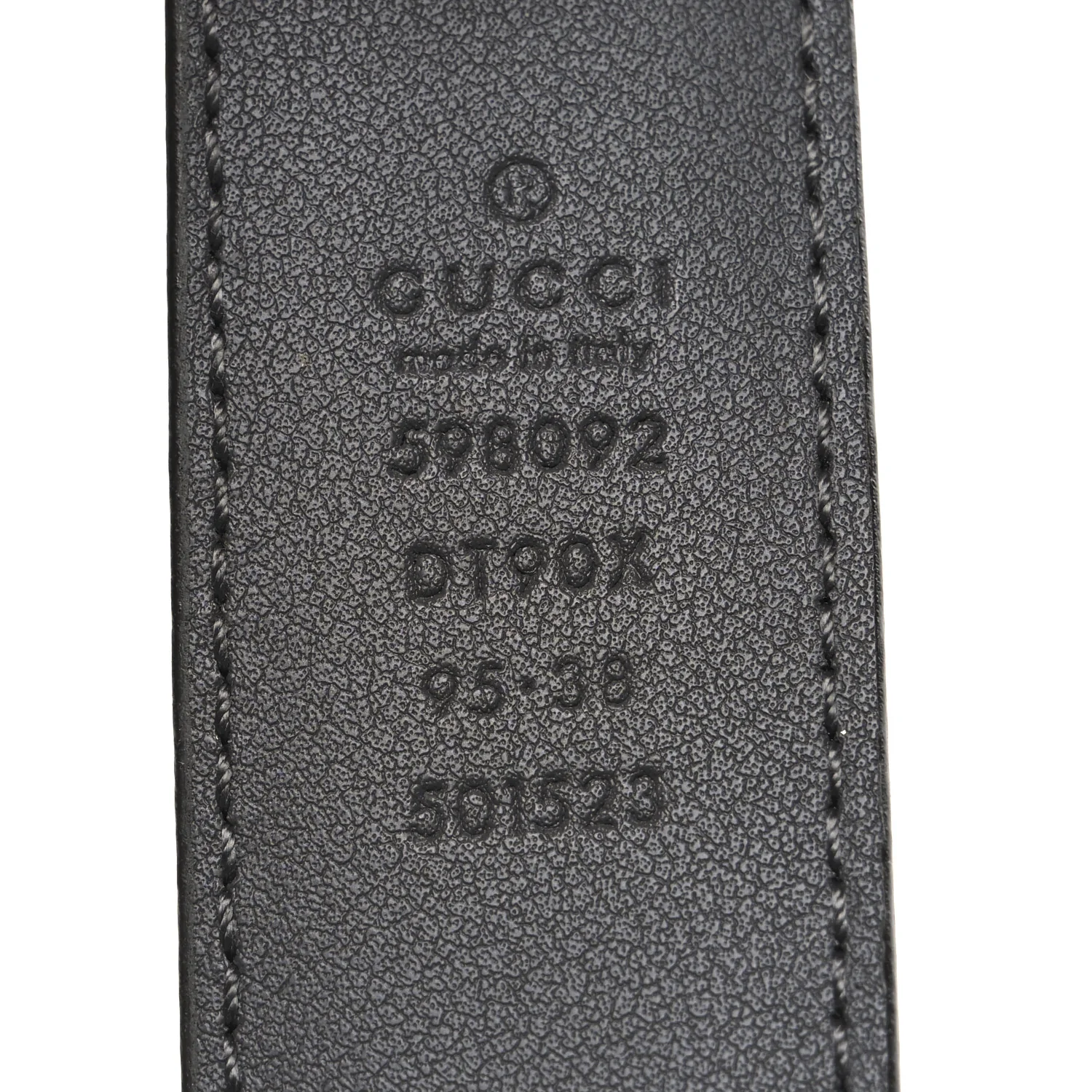 Smooth Calfskin Interlocking G Belt 95 38 Grey - Image 5