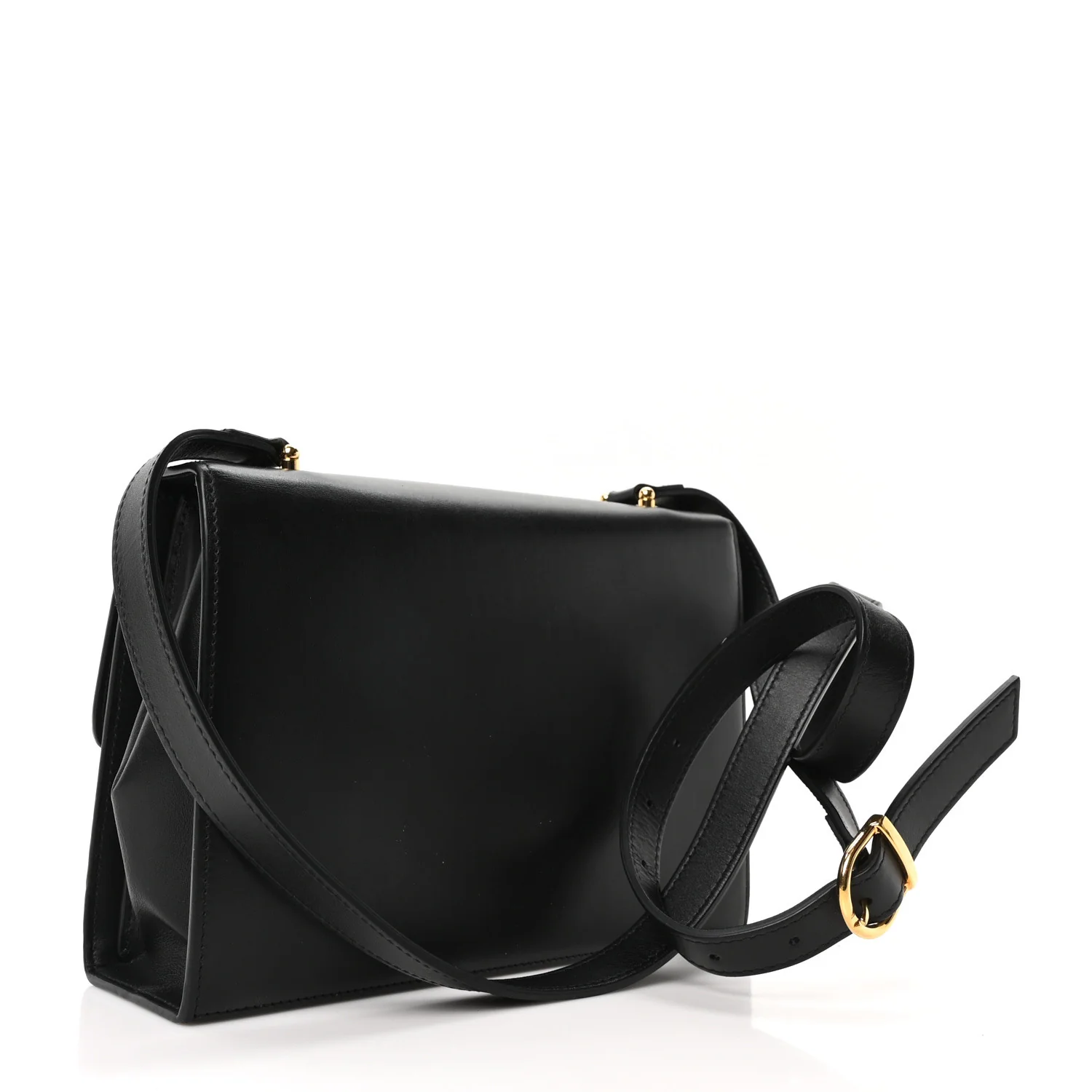 Smooth Calfskin Small Zumi Shoulder Bag Black - Image 3