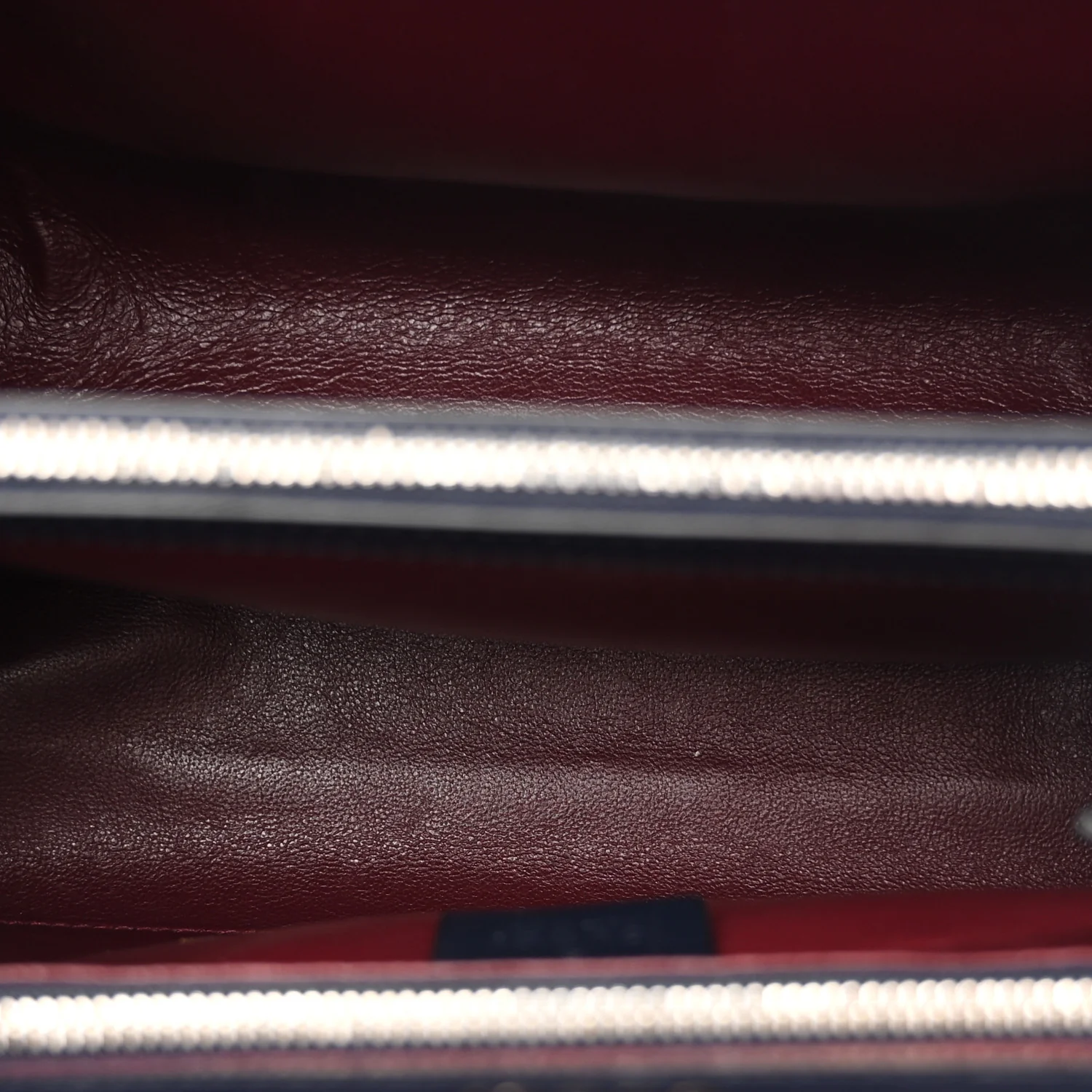 Smooth Calfskin Small Zumi Top Handle Bag Blue Romantic Cerise Butter - Image 6