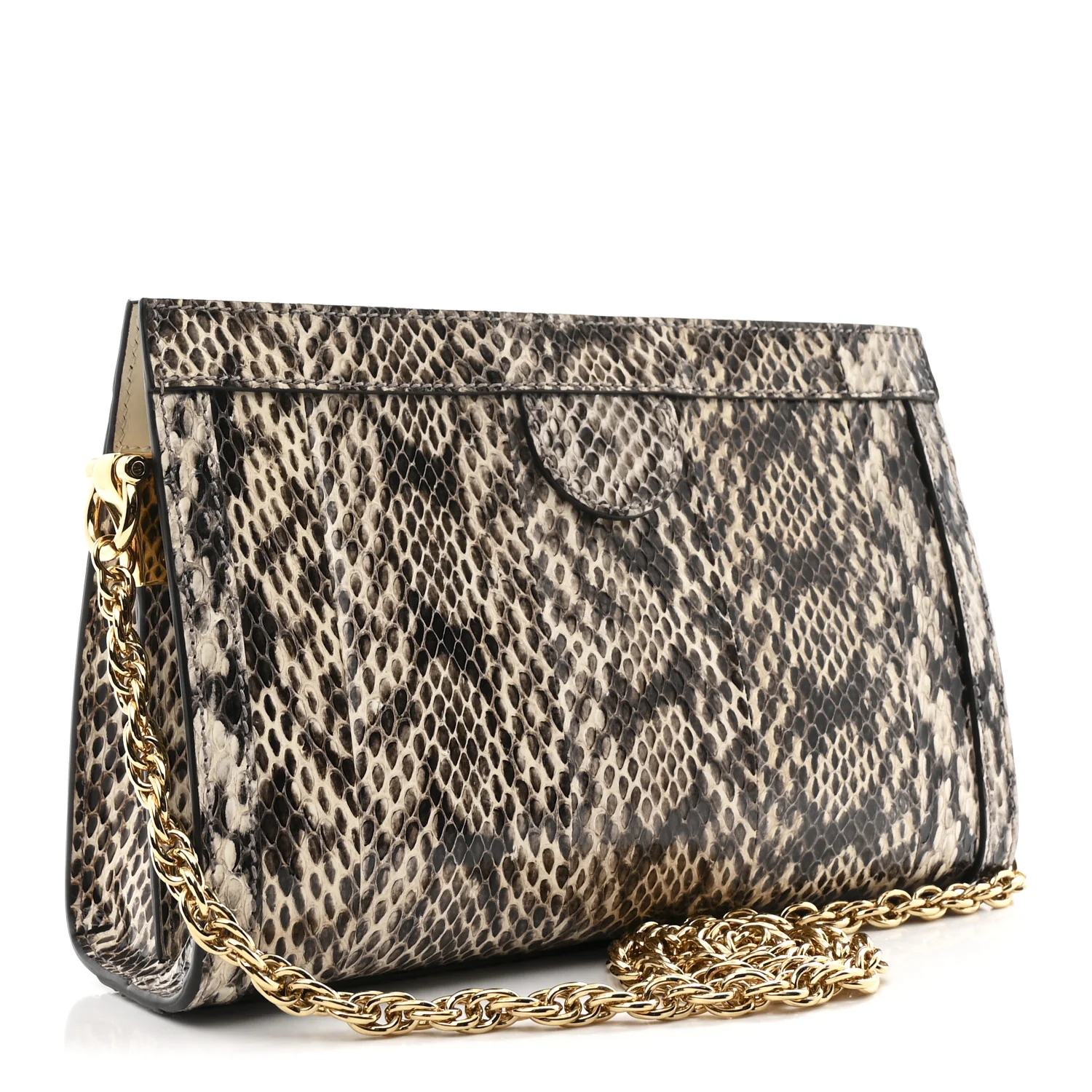 Snakeskin GG Small Ophidia Chain Shoulder Bag Roccia - Image 3