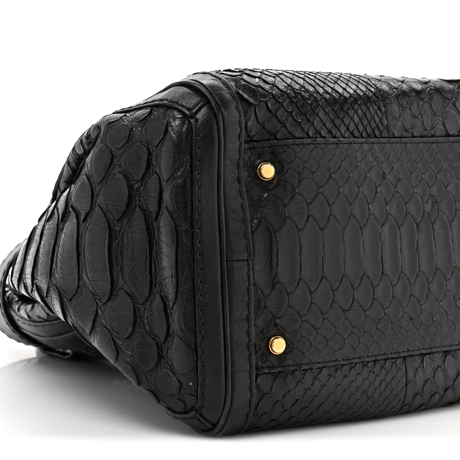 Snakeskin Large GG Running Tote Black - Image 10