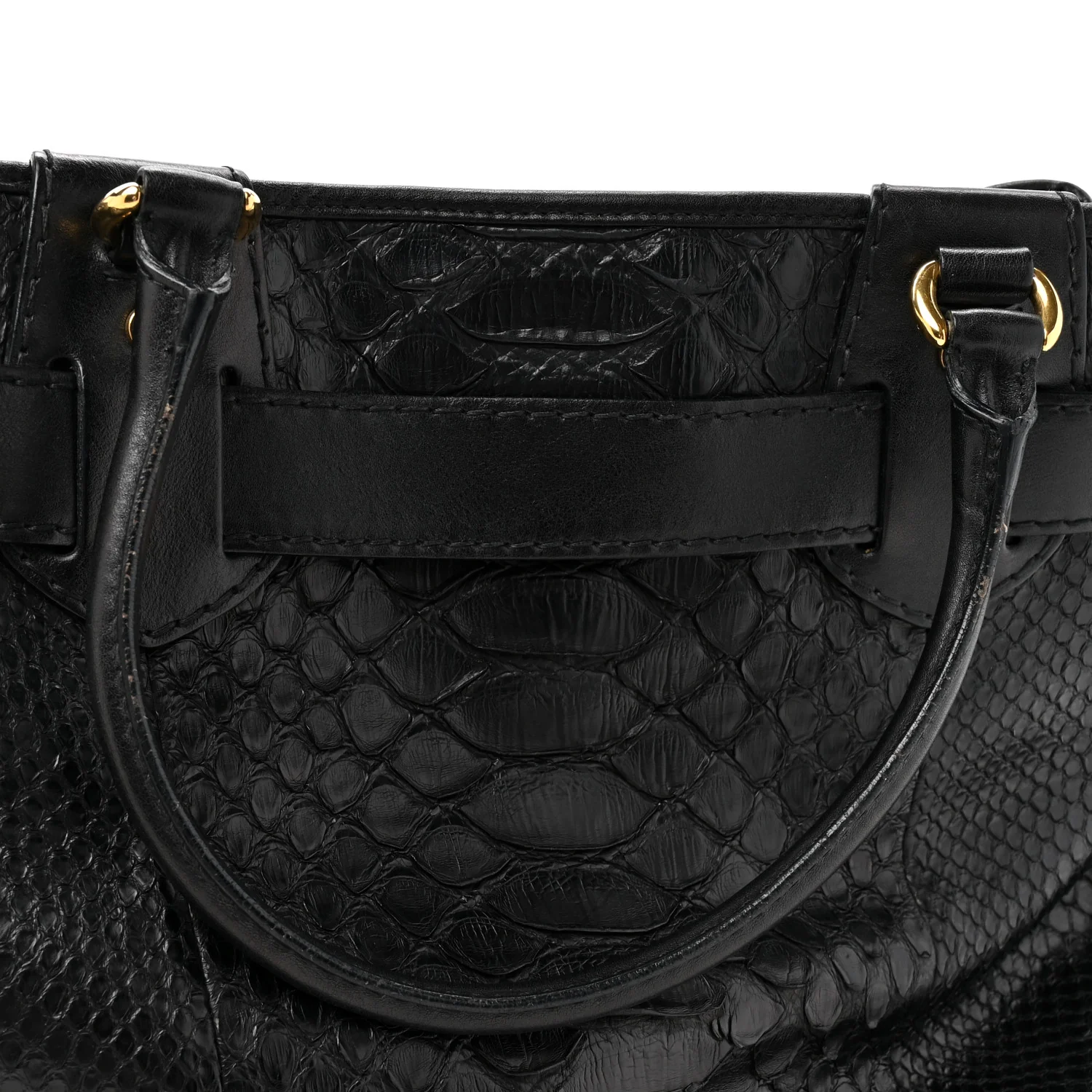 Snakeskin Large GG Running Tote Black - Image 16