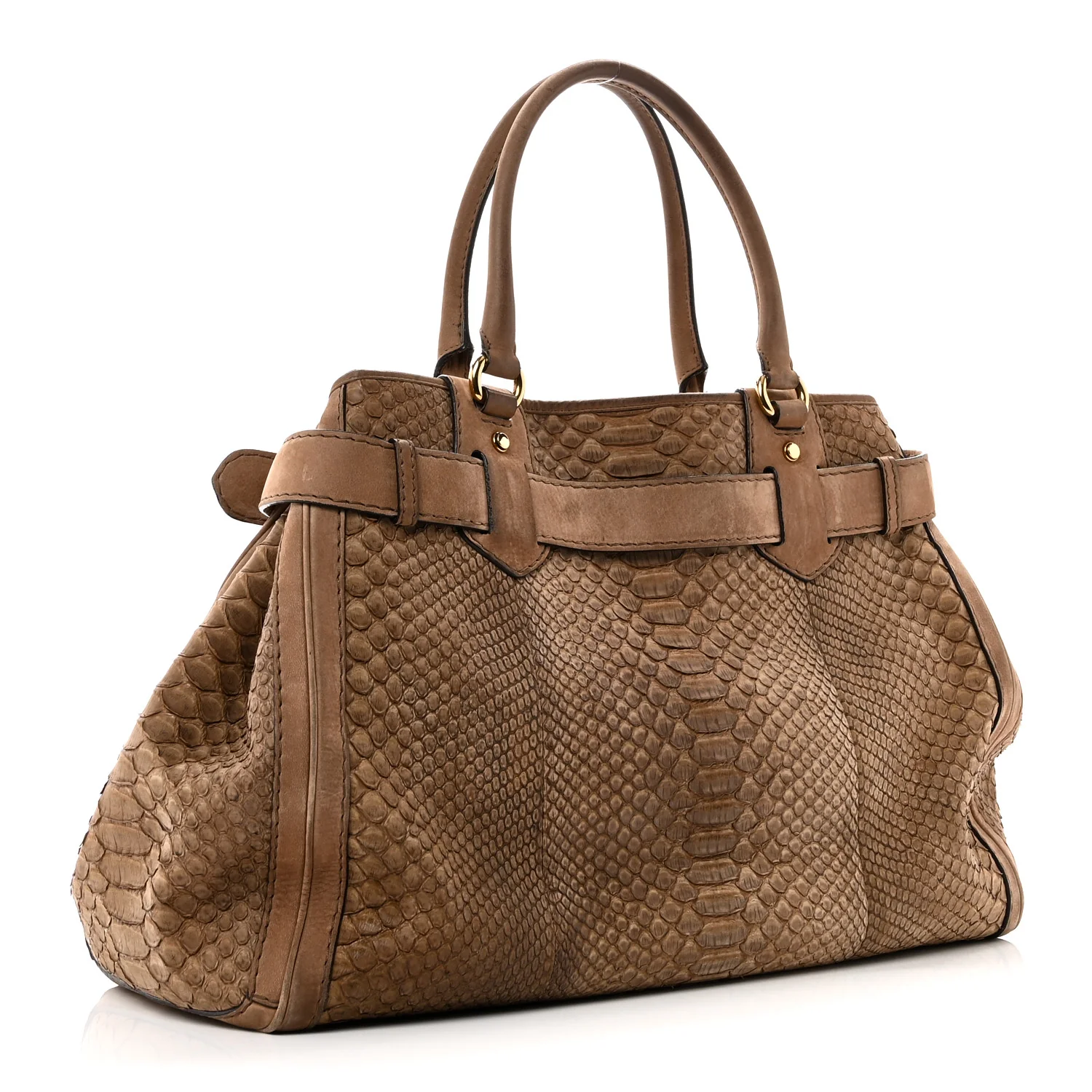 Snakeskin Large GG Running Tote Brown - Image 2