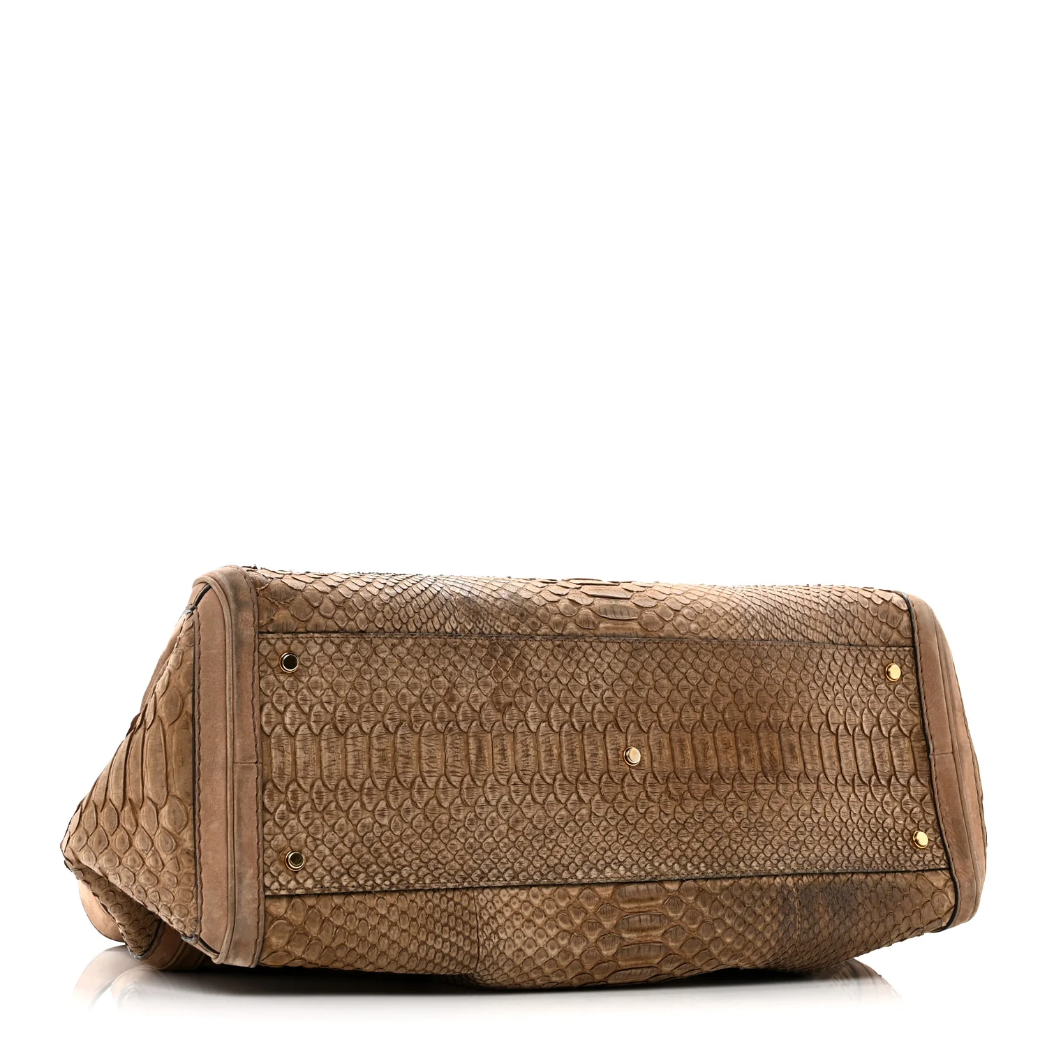 Snakeskin Large GG Running Tote Brown - Image 3