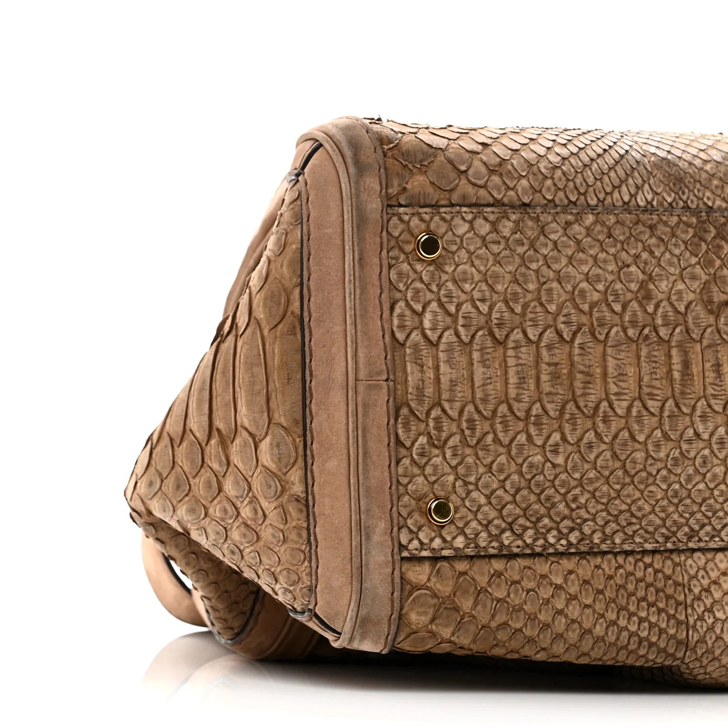 Snakeskin Large GG Running Tote Brown - Image 8