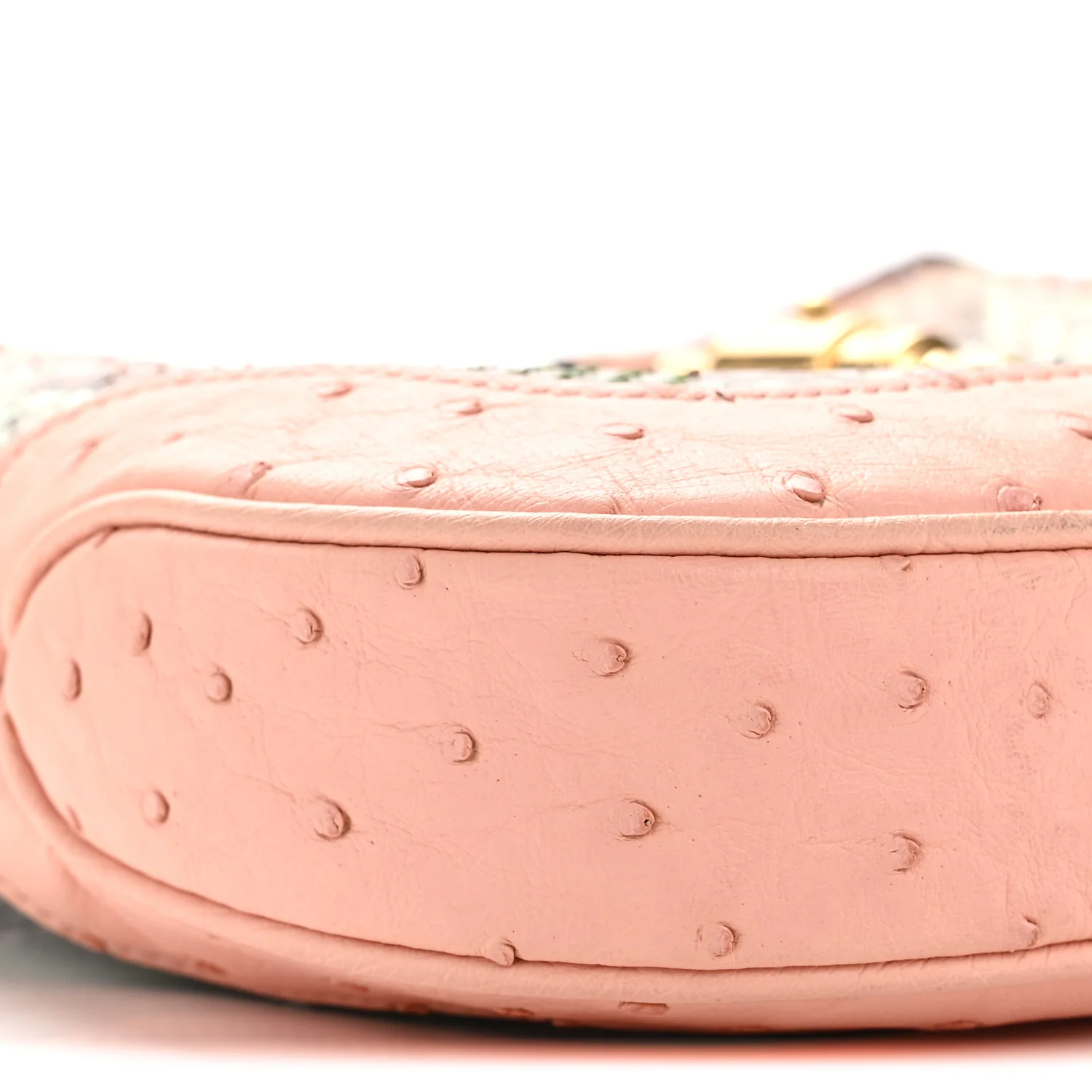 Snakeskin Ostrich Calfskin Small Jackie 1961 Hobo Pink Multicolor - Image 9