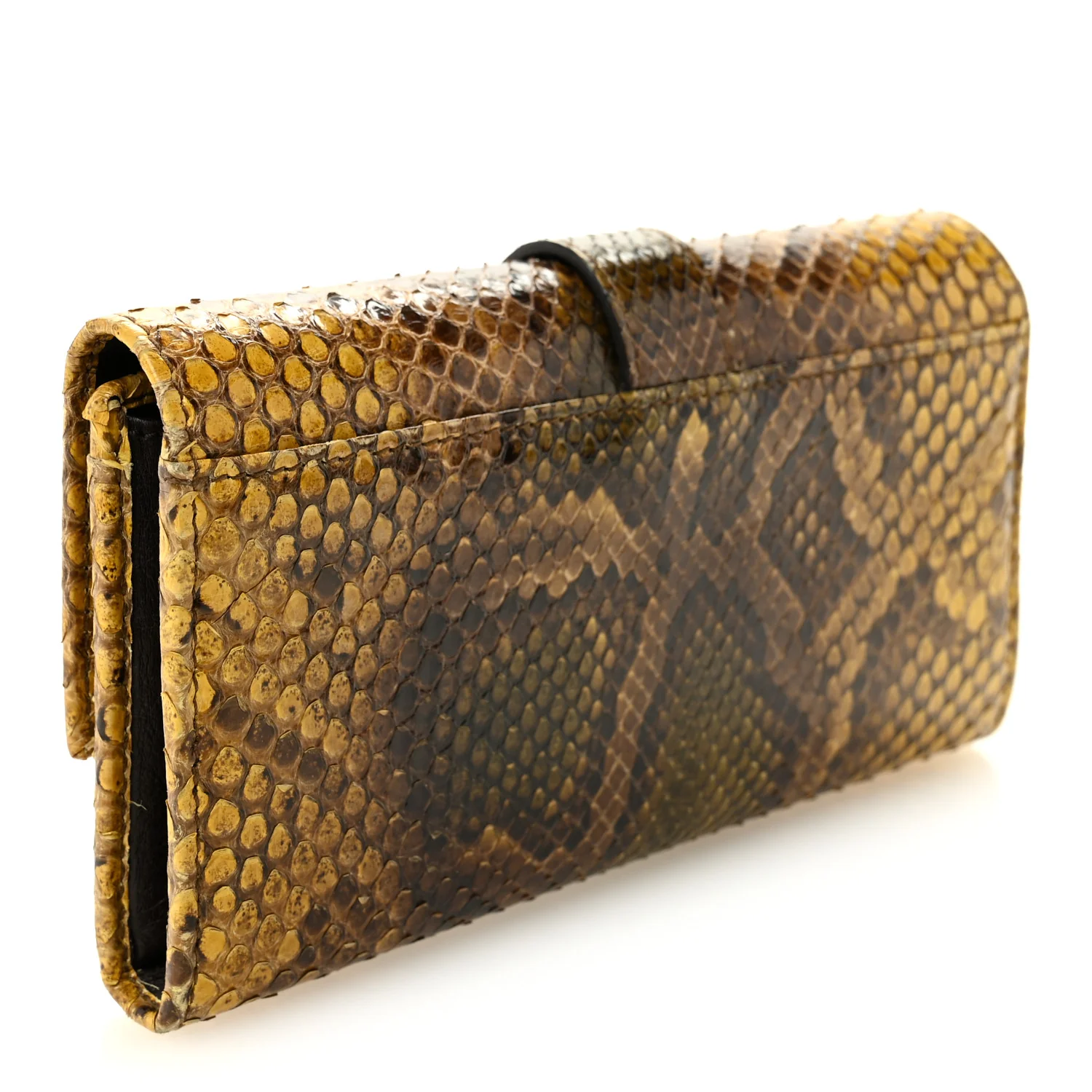 Snakeskin Stirrup Continental Wallet Multicolor - Image 3