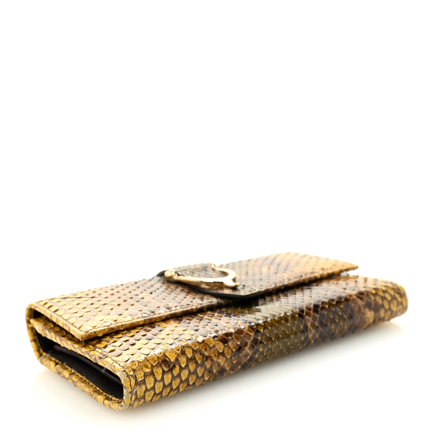 Snakeskin Stirrup Continental Wallet Multicolor - Image 4