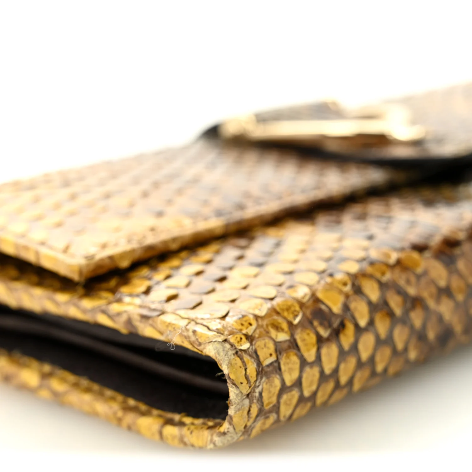 Snakeskin Stirrup Continental Wallet Multicolor - Image 8