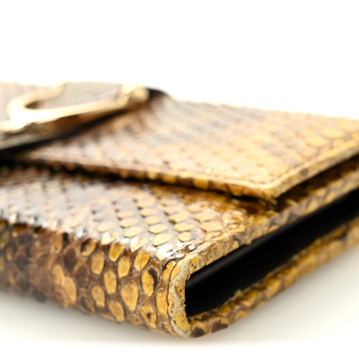 Snakeskin Stirrup Continental Wallet Multicolor - Image 9
