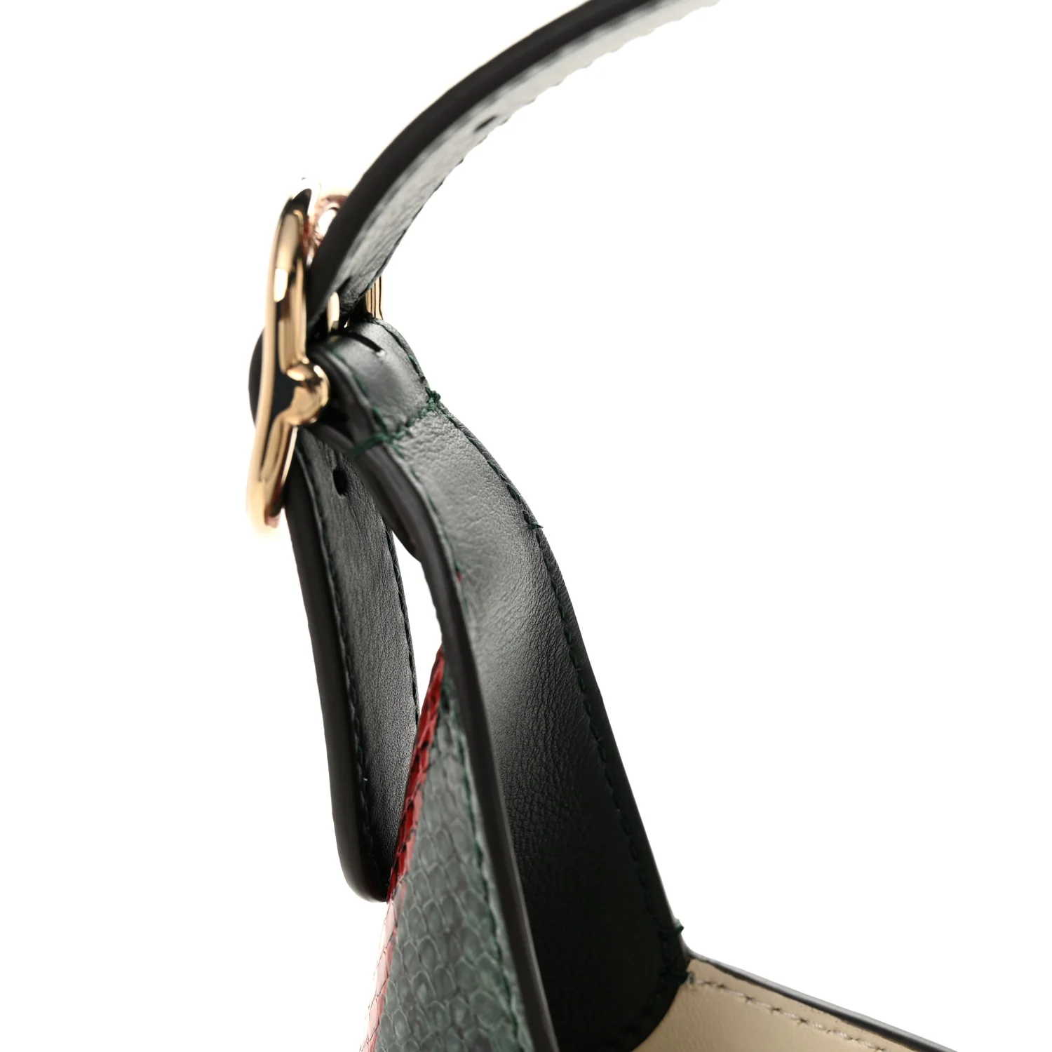 Snakeskin Web Small Jackie 1961 Hobo Green - Image 11