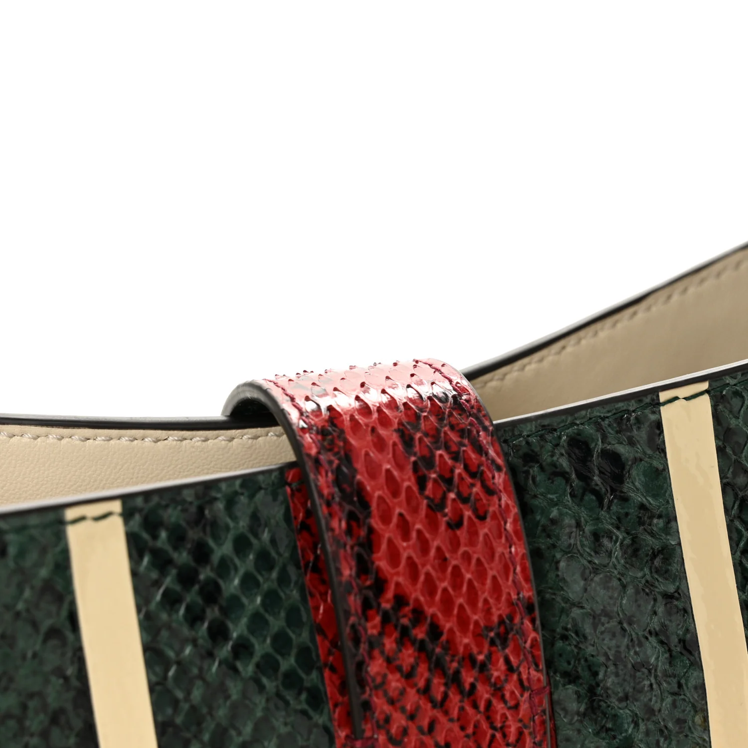 Snakeskin Web Small Jackie 1961 Hobo Green - Image 13