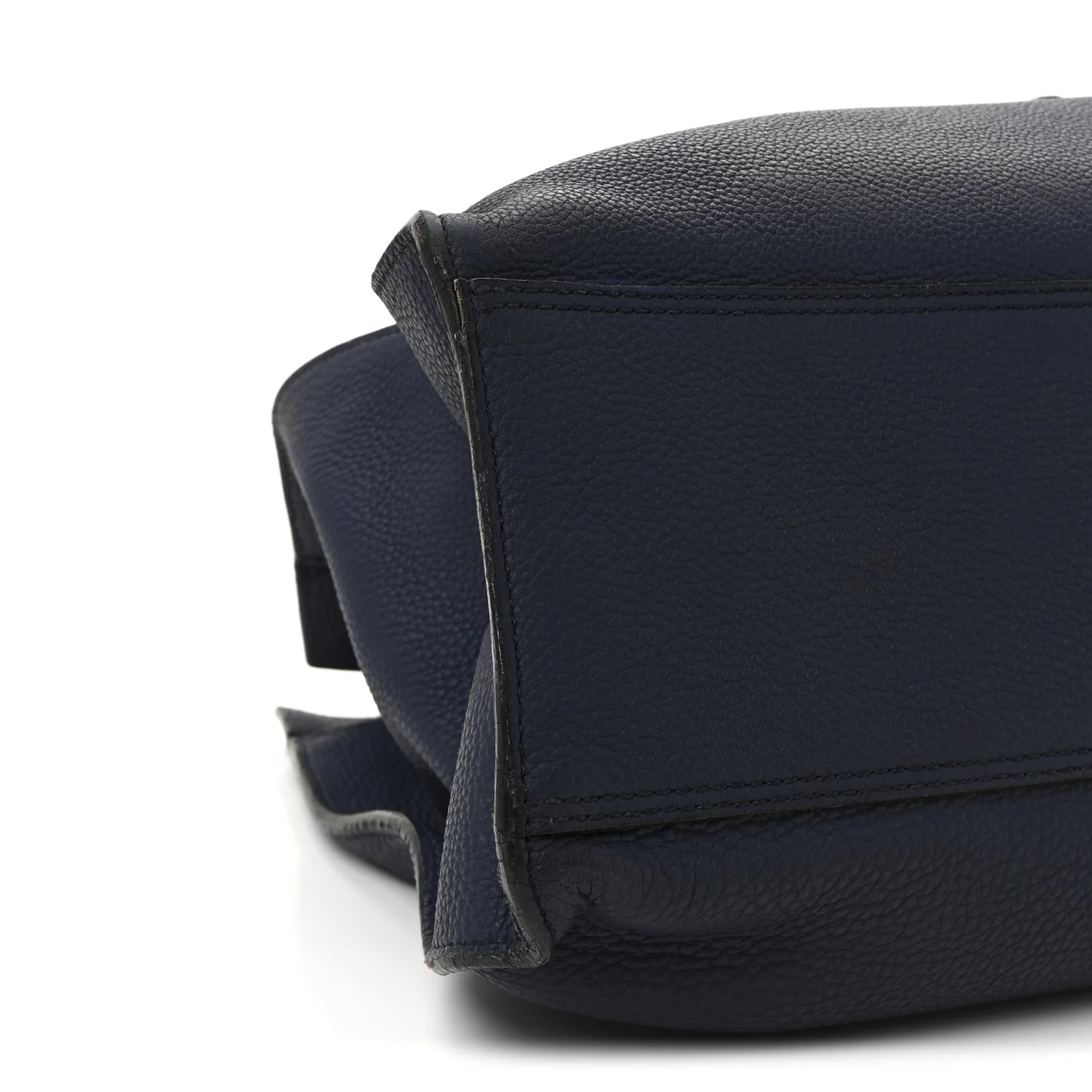 Soft Calfskin Medium Jackie Top Handle Bag Classic Blue Marine - Image 9